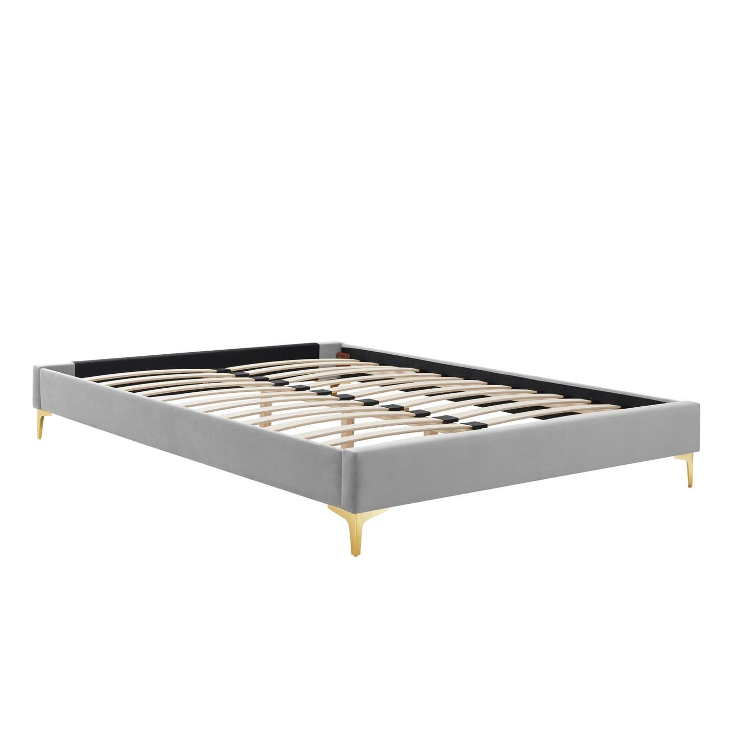 Amber King Platform Bed Light Gray MOD-6784-LGR