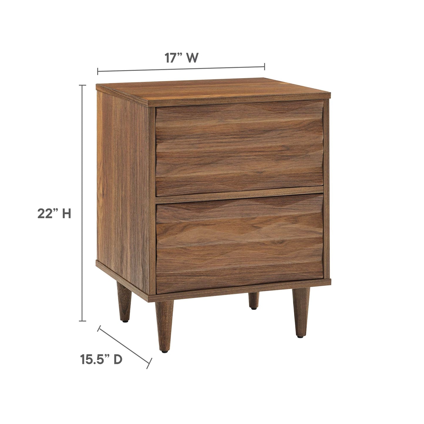 Vespera 2-Drawer Nightstand by Modway MOD-7080-WAL