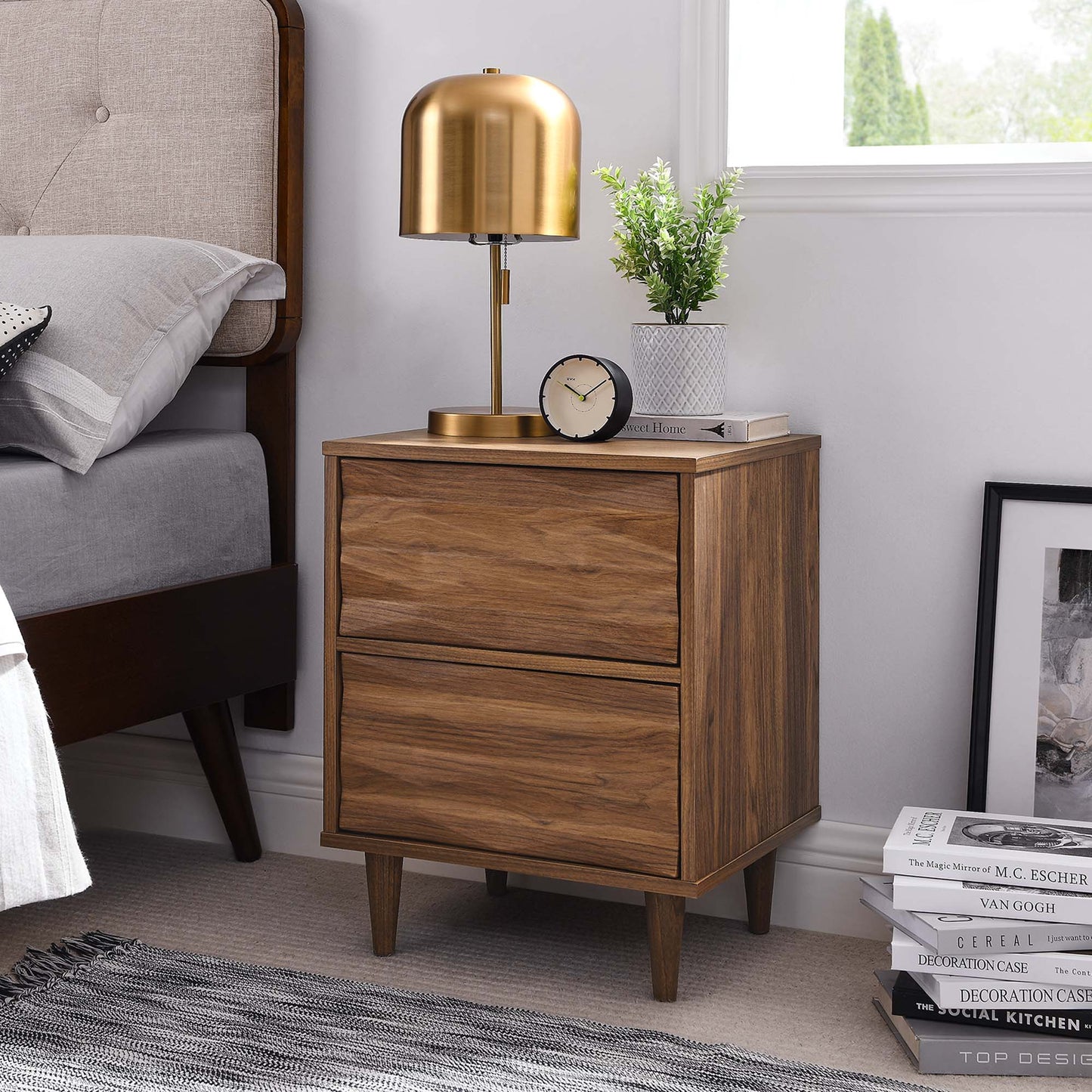 Vespera 2-Drawer Nightstand by Modway MOD-7080-WAL