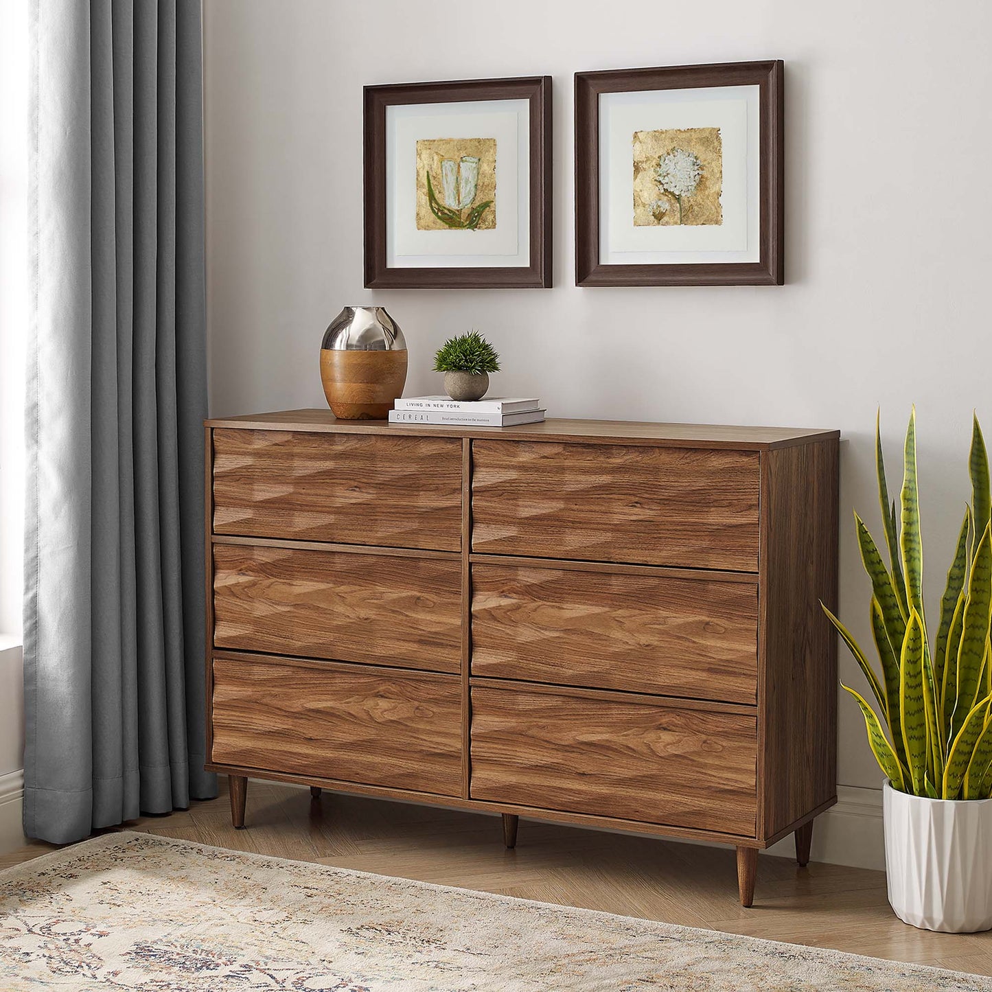 Vespera 6-Drawer Dresser by Modway MOD-7083-WAL