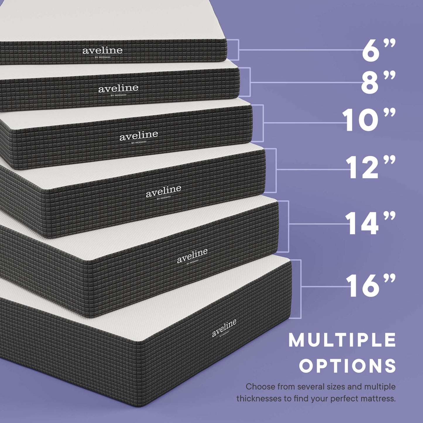 Aveline Memory Foam and Mattress Collection by Modway