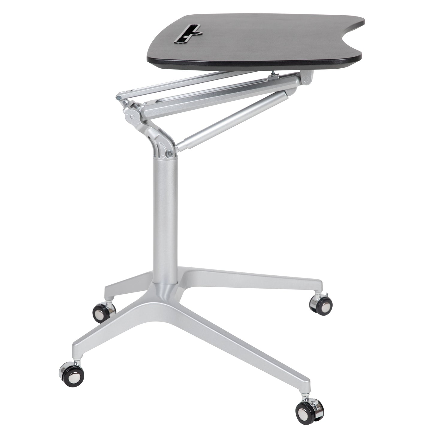 Black Mobile Sit to Stand Desk NAN-IP-10-BK-GG