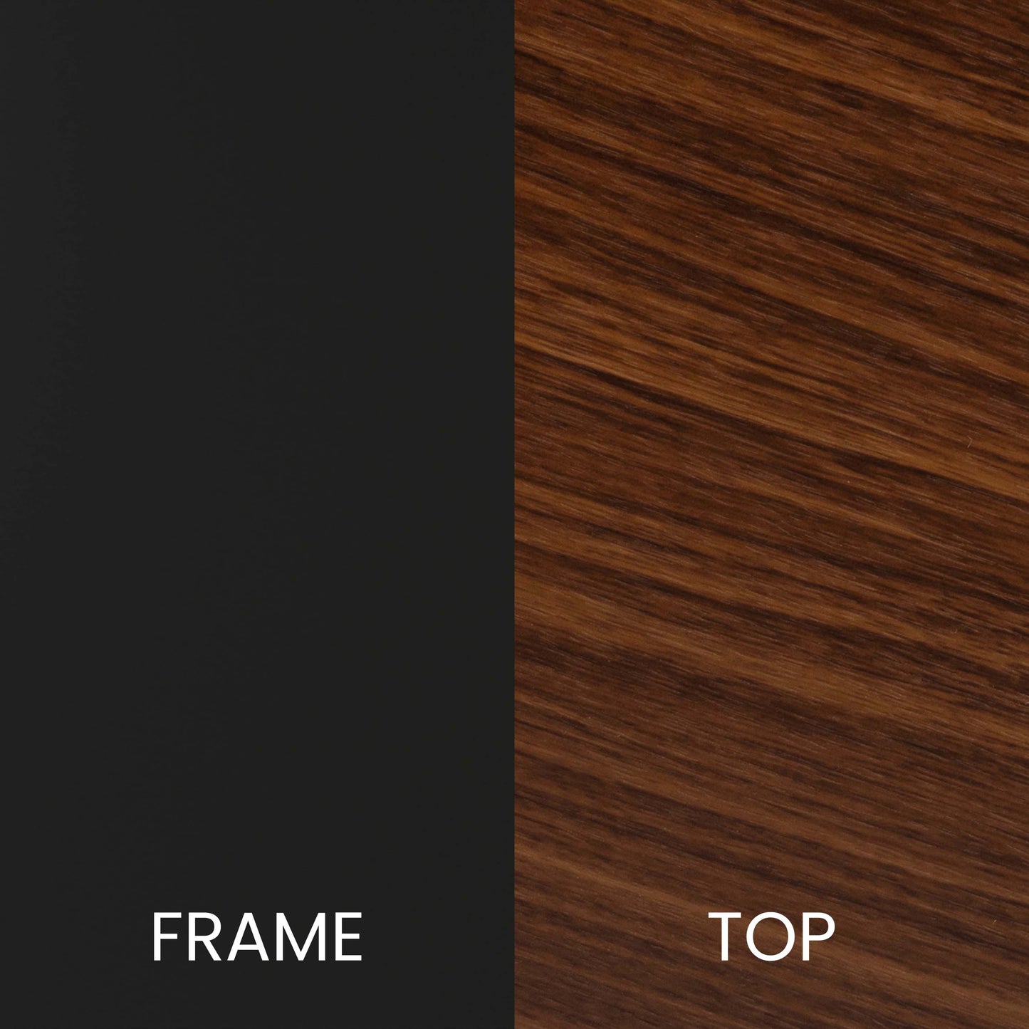 Walnut End Table-Black Frame NAN-JH-1787ET-WAL-BK-GG