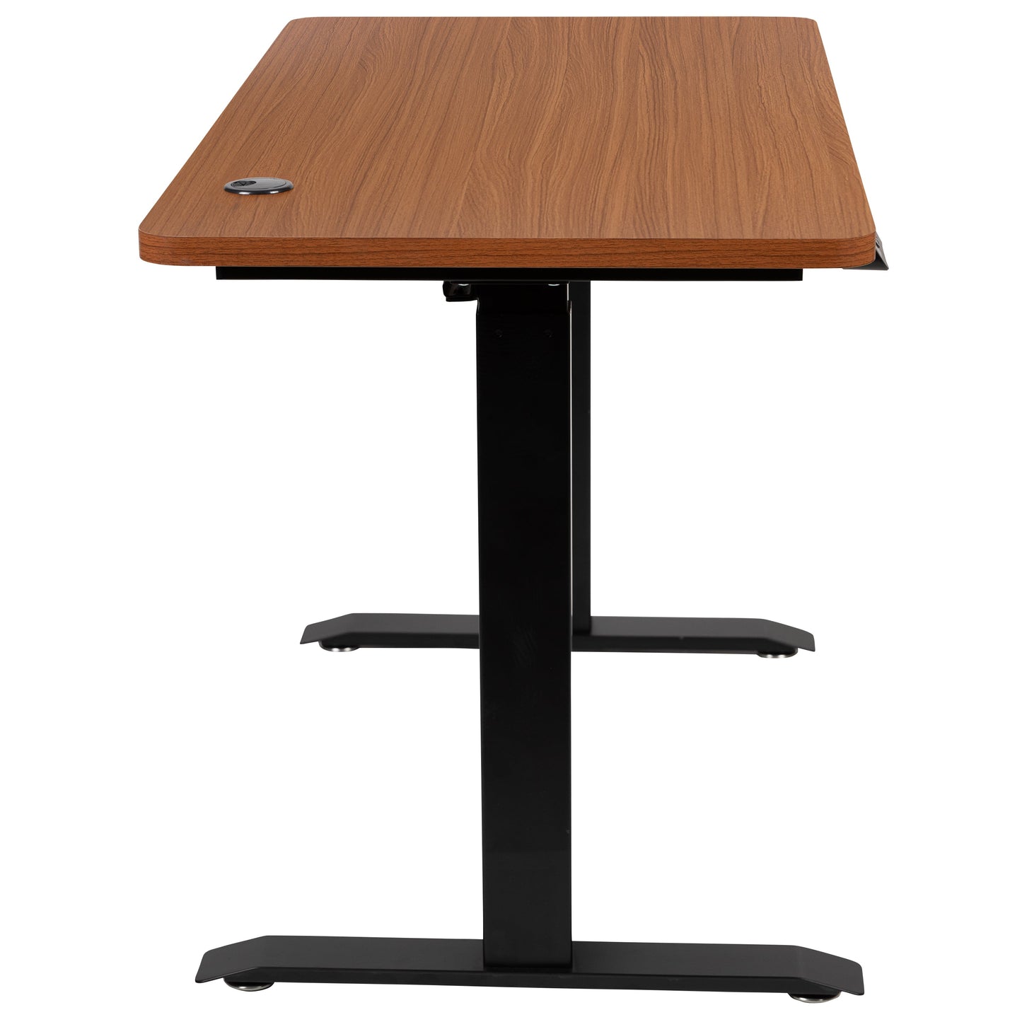 Mahogany Electric Stand Desk NAN-TG-2046-R-GG