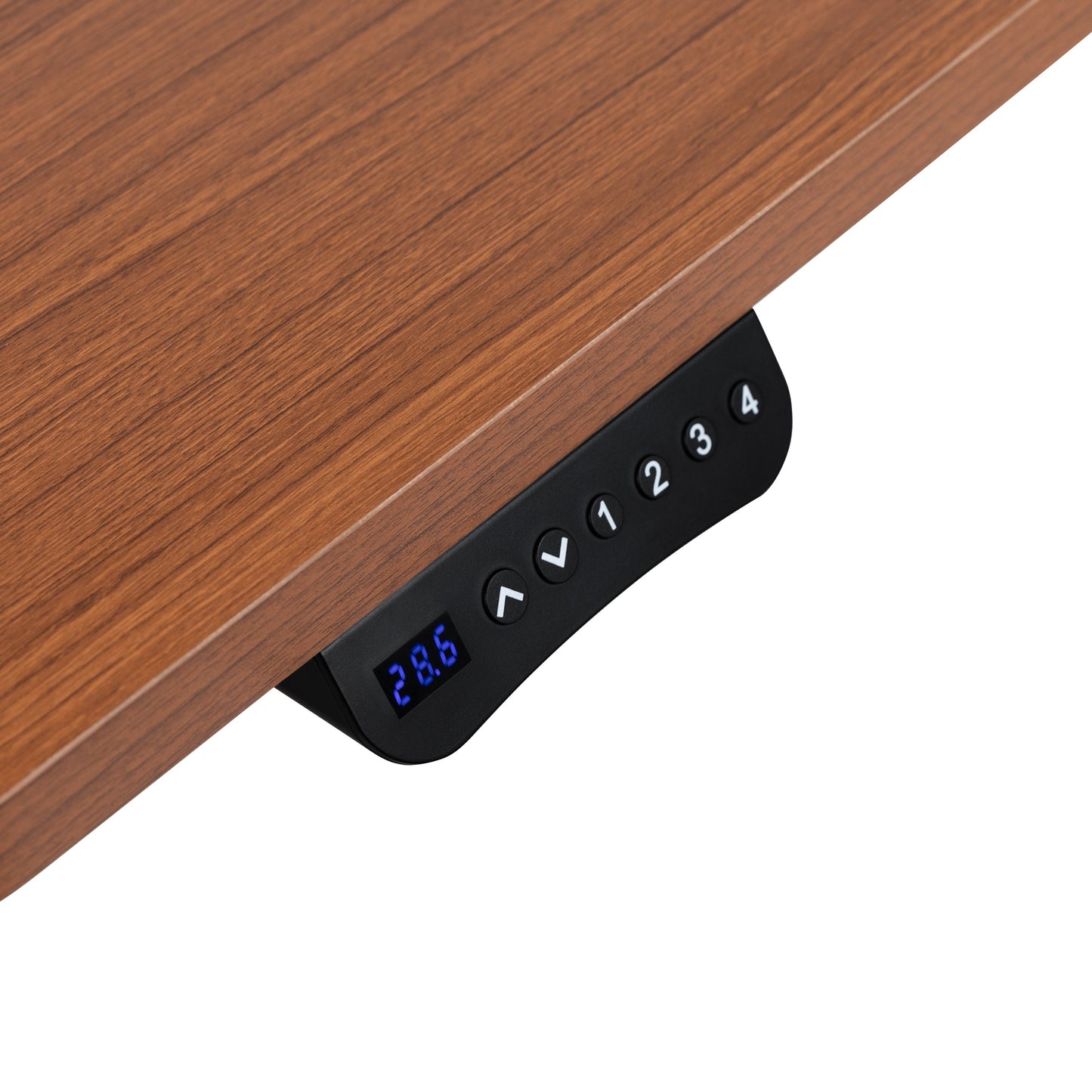 Mahogany Electric Stand Desk NAN-TG-2046-R-GG