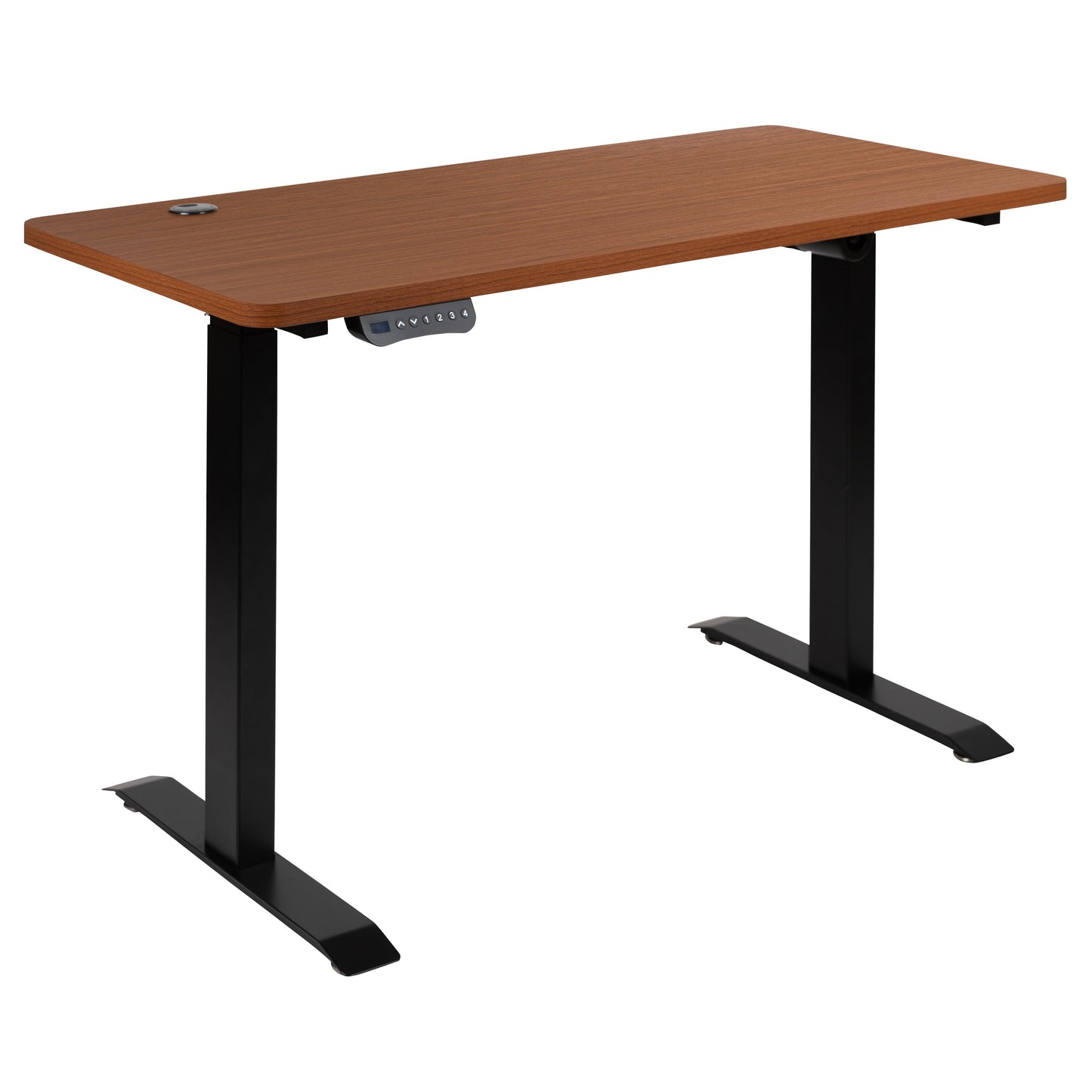 Mahogany Electric Stand Desk NAN-TG-2046-R-GG