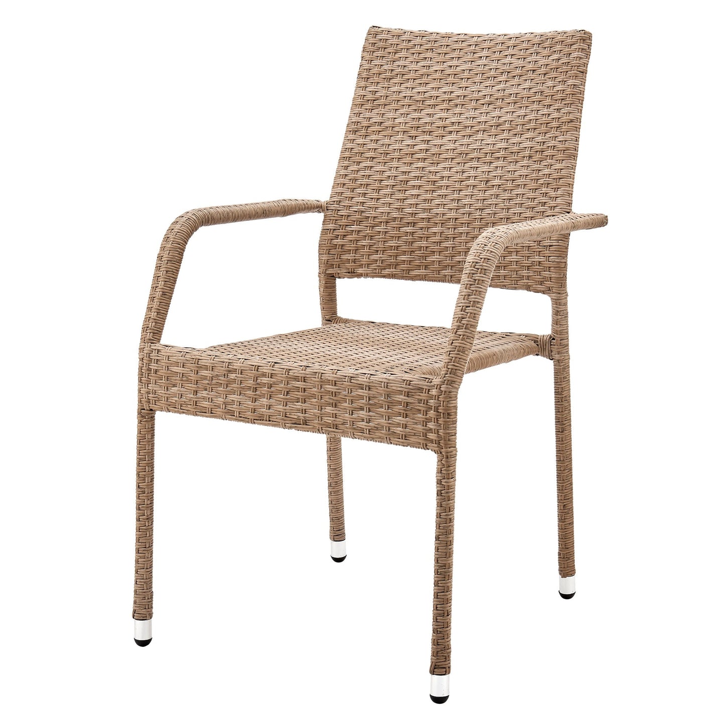 Manhattan Comfort Genoa Patio Dining Armchair in Nature Tan Weave OD-DC002-NE