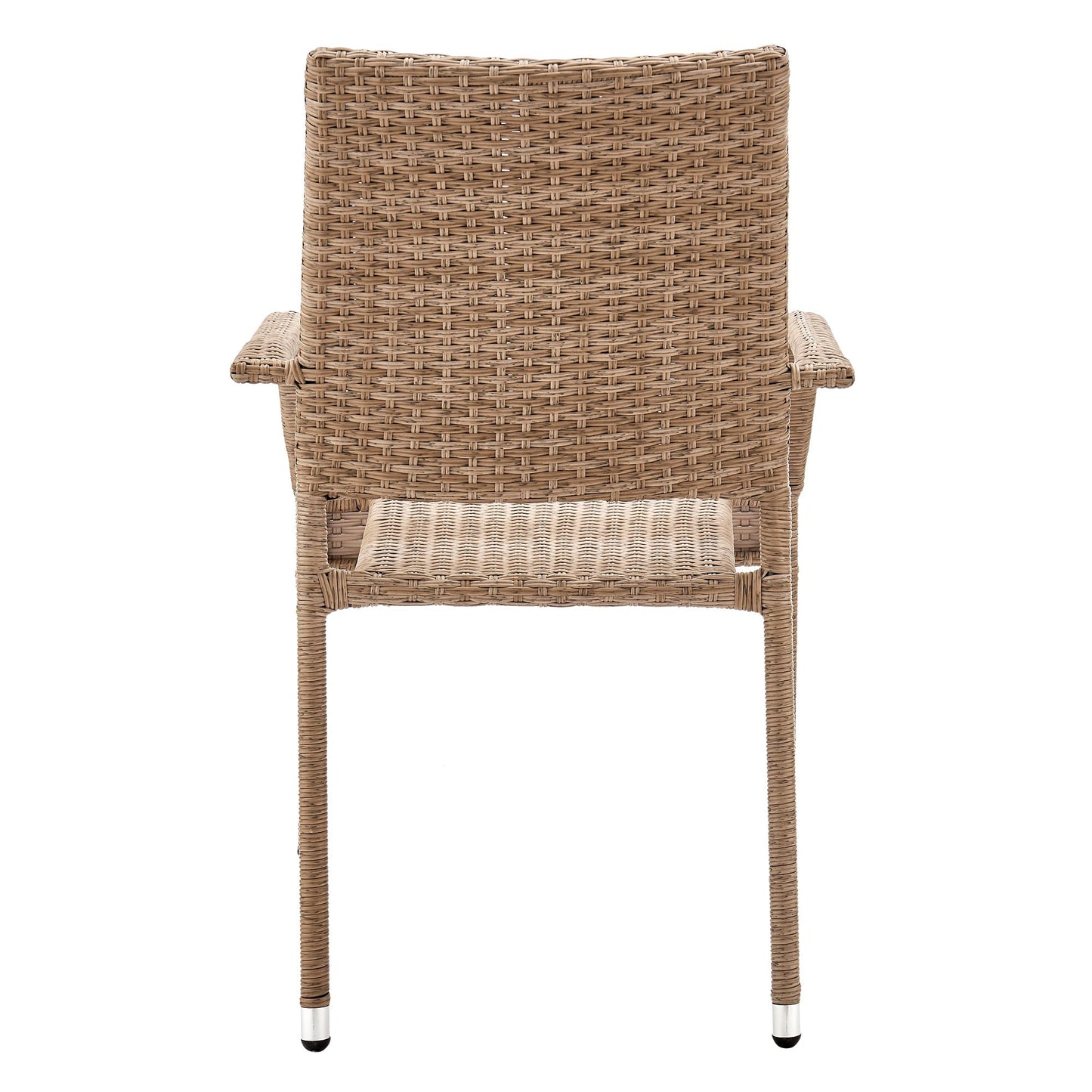 Manhattan Comfort Genoa Patio Dining Armchair in Nature Tan Weave OD-DC002-NE