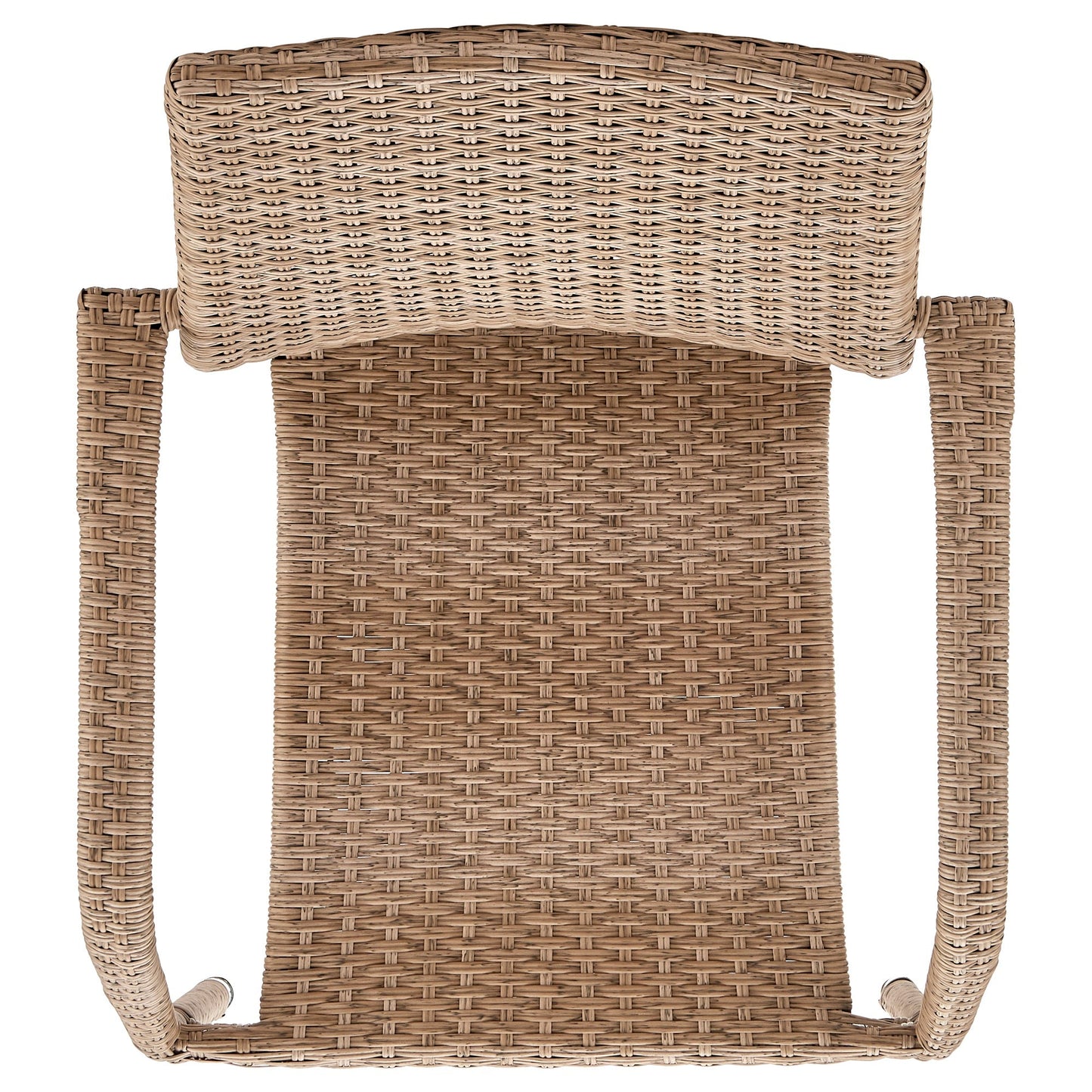 Manhattan Comfort Genoa Patio Dining Armchair in Nature Tan Weave OD-DC002-NE