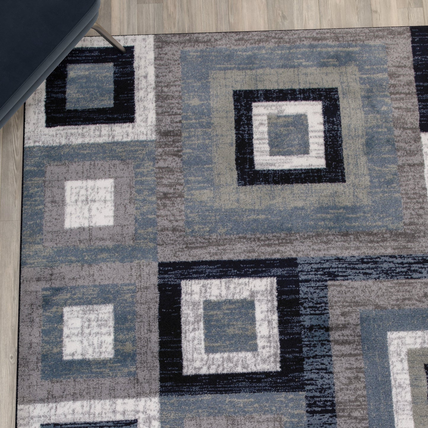 5x7 Blue Geometric Rug OK-HCF-7146ATUR-57-BL-GG