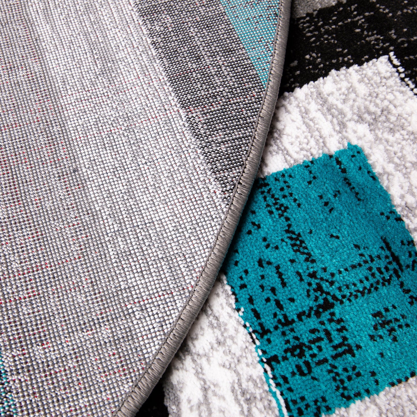 5x5 RD Turquoise Geometric Rug OK-HCF-7146ATUR-5R-TUR-GG