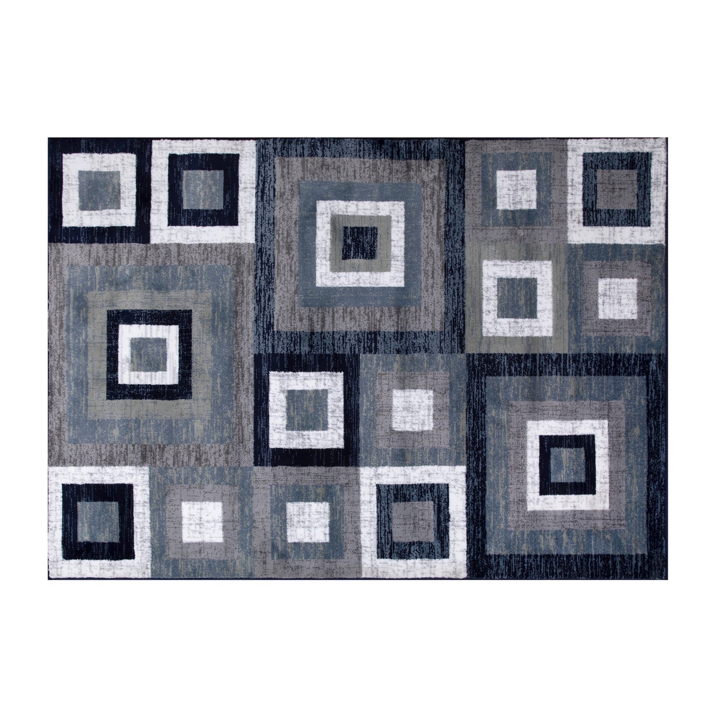 8x10 Blue Geometric Rug OK-HCF-7146ATUR-810-BL-GG