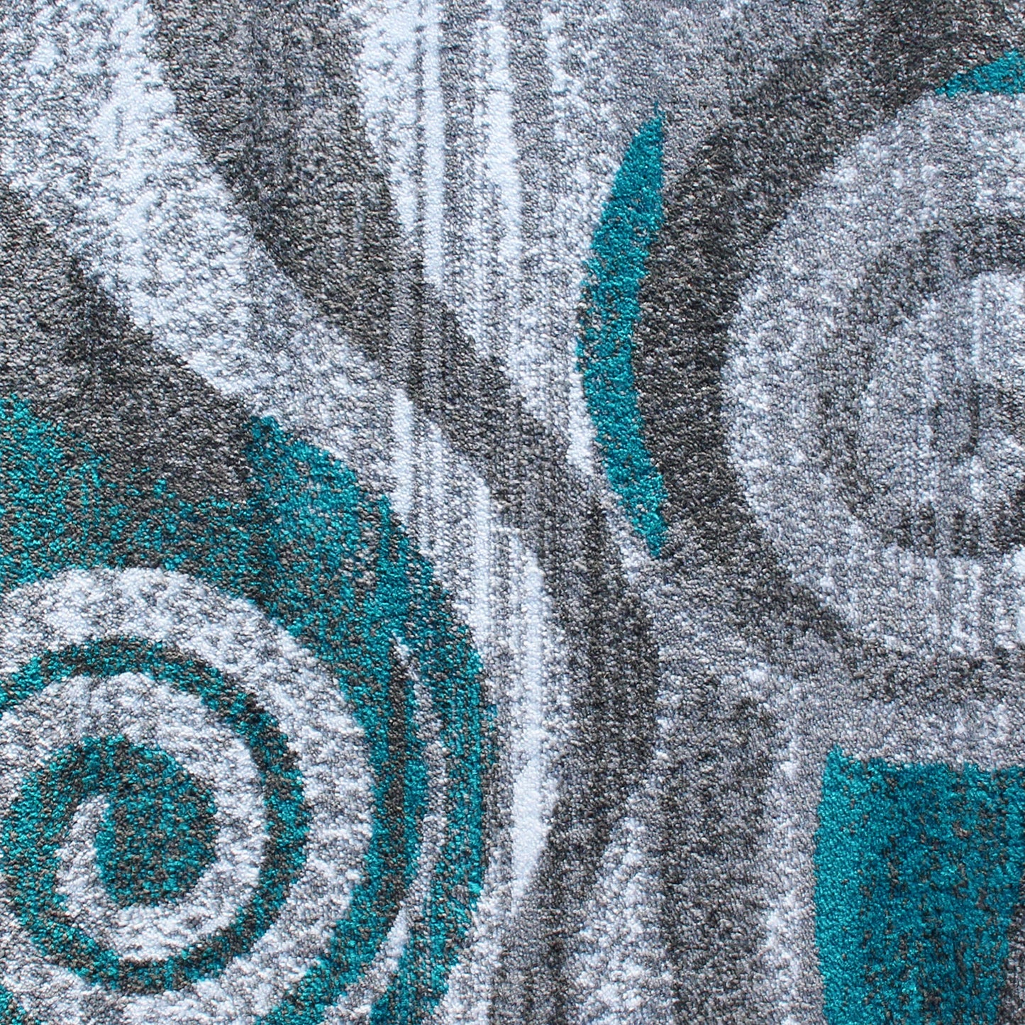 3x16 Turquoise Swirl Area Rug OKR-RG1103-316-TQ-GG