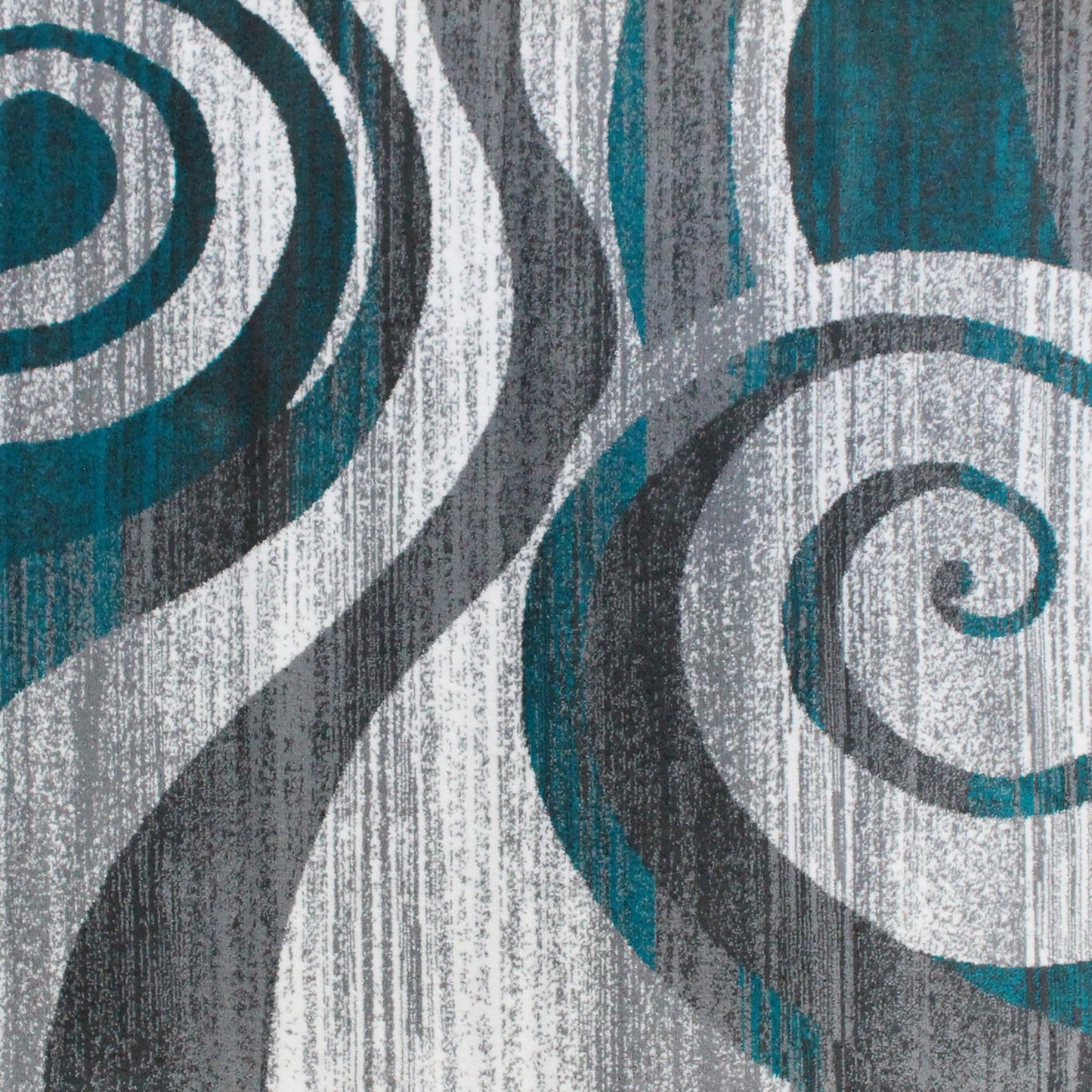 5x7 Turquoise Swirl Area Rug OKR-RG1103-57-TQ-GG