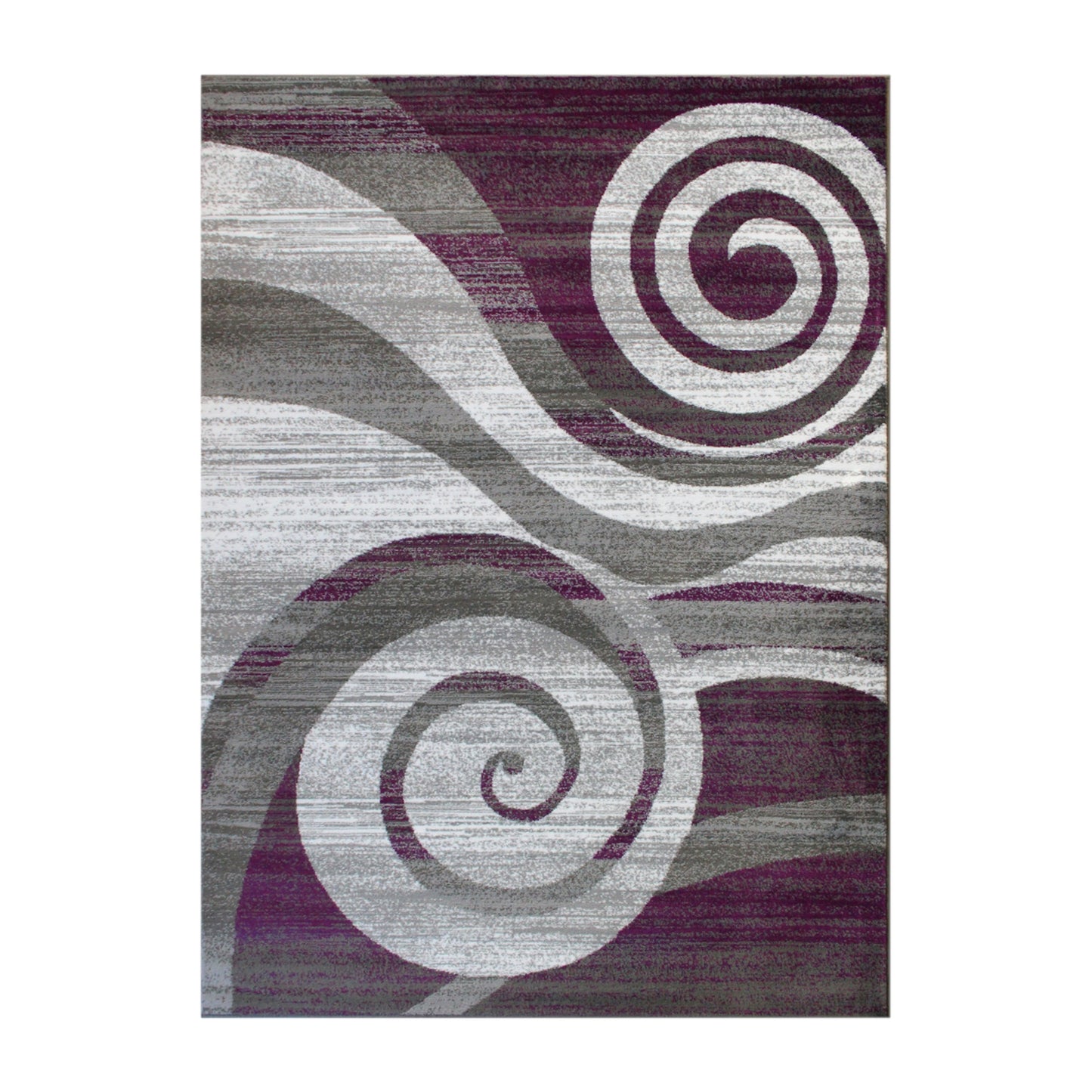 8x10 Purple Swirl Area Rug OKR-RG1103-810-PU-GG