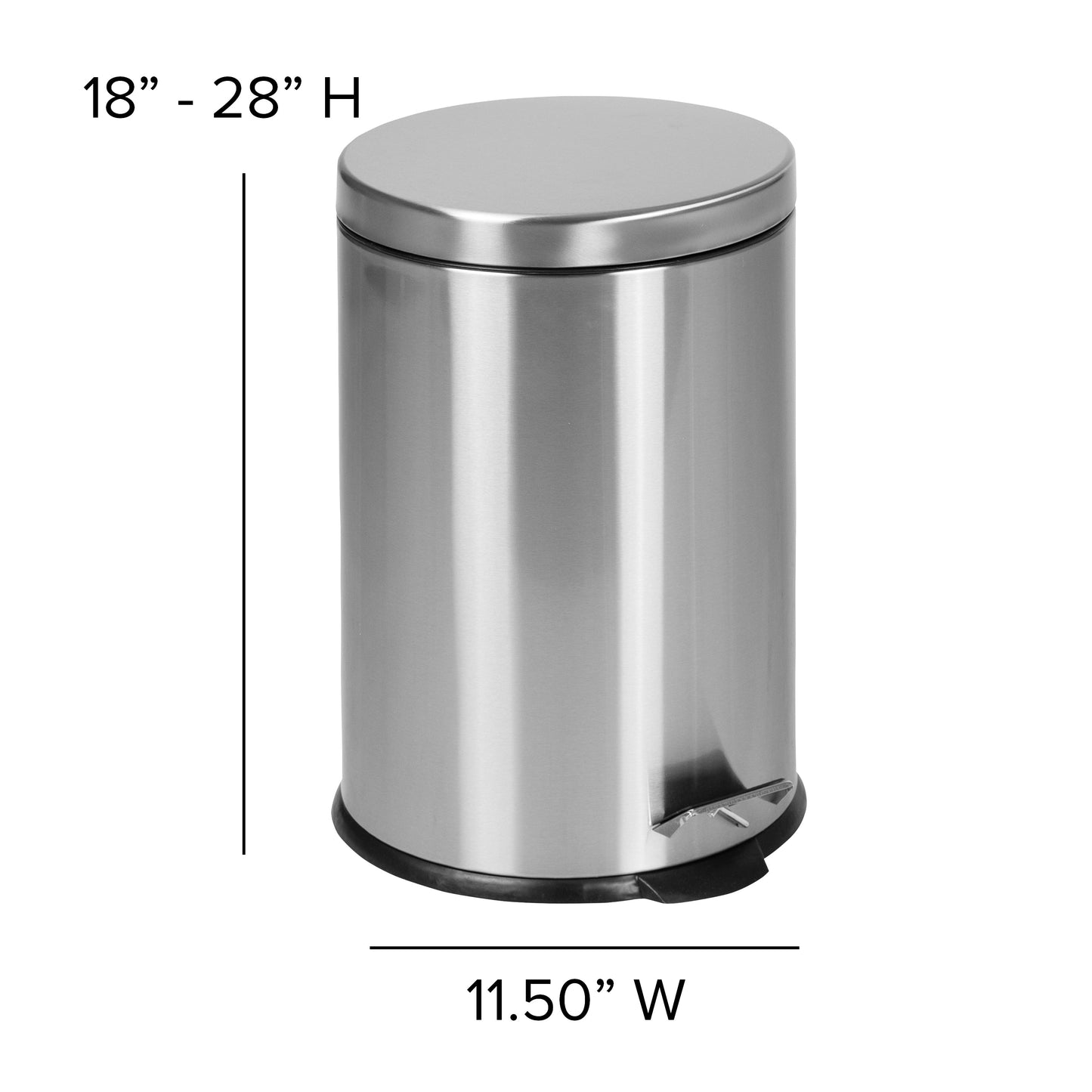 5.3 GAL Stainless Trash Can PF-H008A20-M-GG