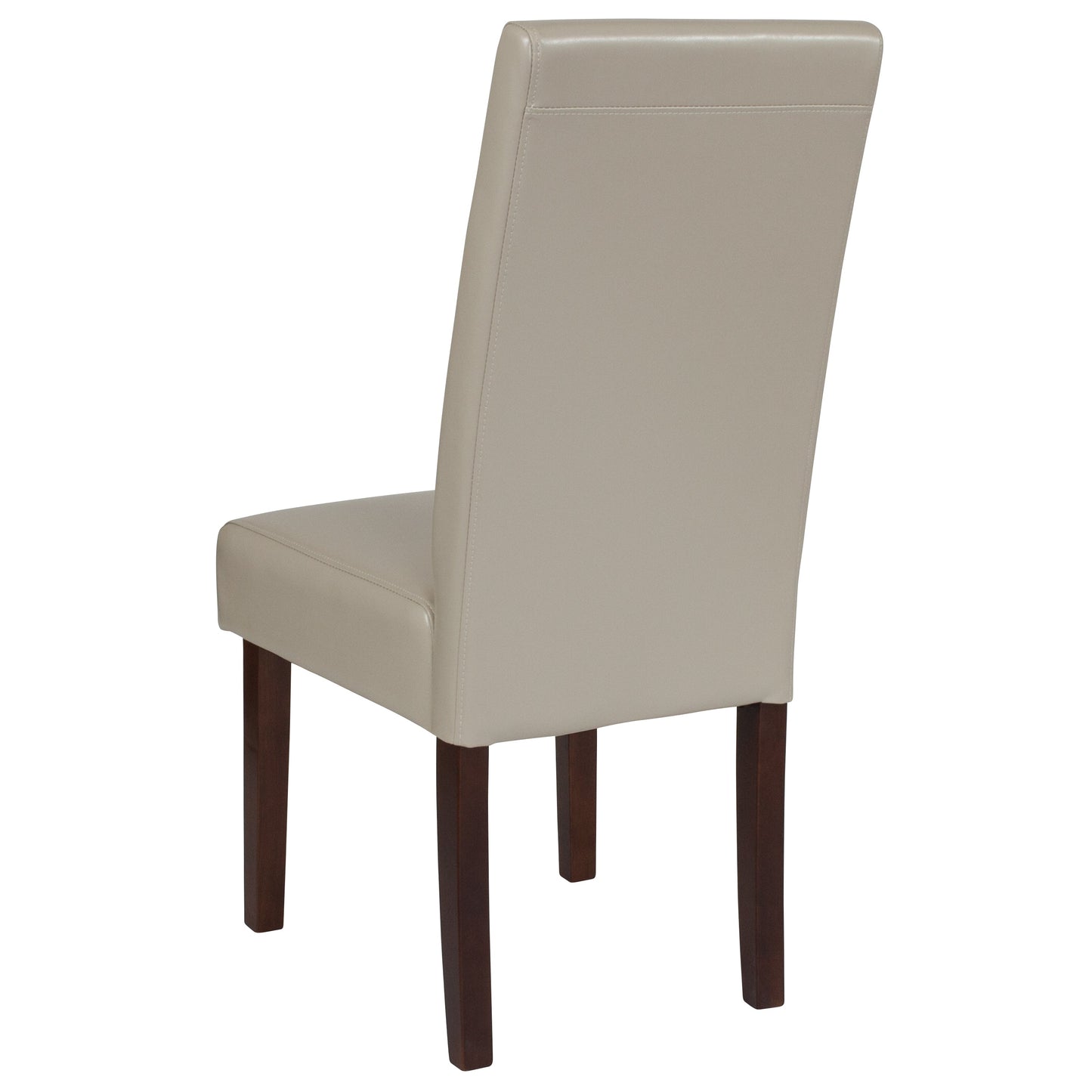 Beige Leather Parsons Chair QY-A37-9061-BGL-GG