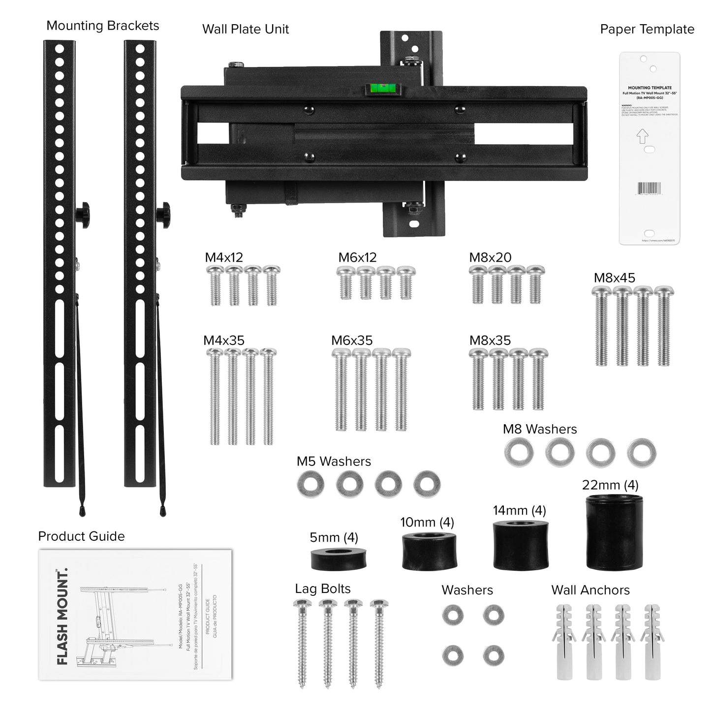32"-55" Motion TV Wall Mount RA-MP005-GG
