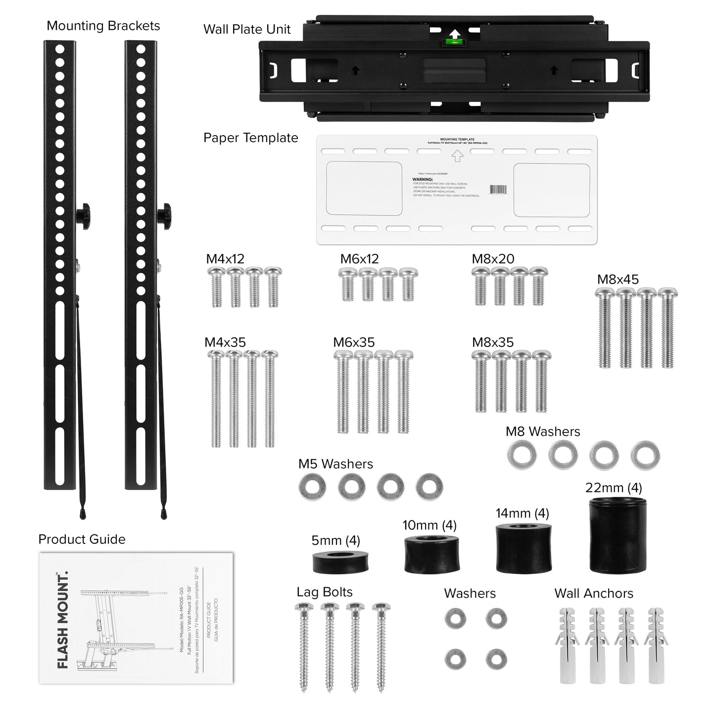 40"-84" Motion TV Wall Mount RA-MP006-GG