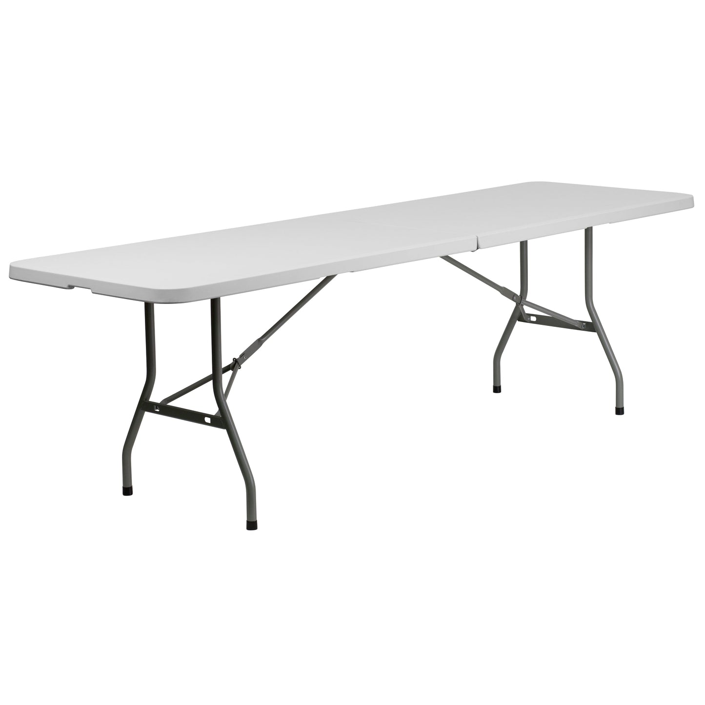 30x96 White Plastic Fold Table RB-3096FH-GG
