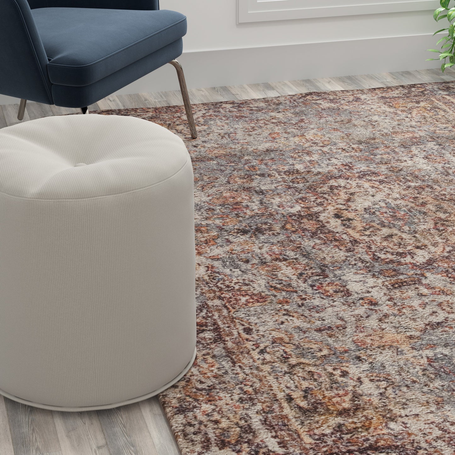 5' x 7' Multicolor Area Rug RC-EG-2021-2-57-GG