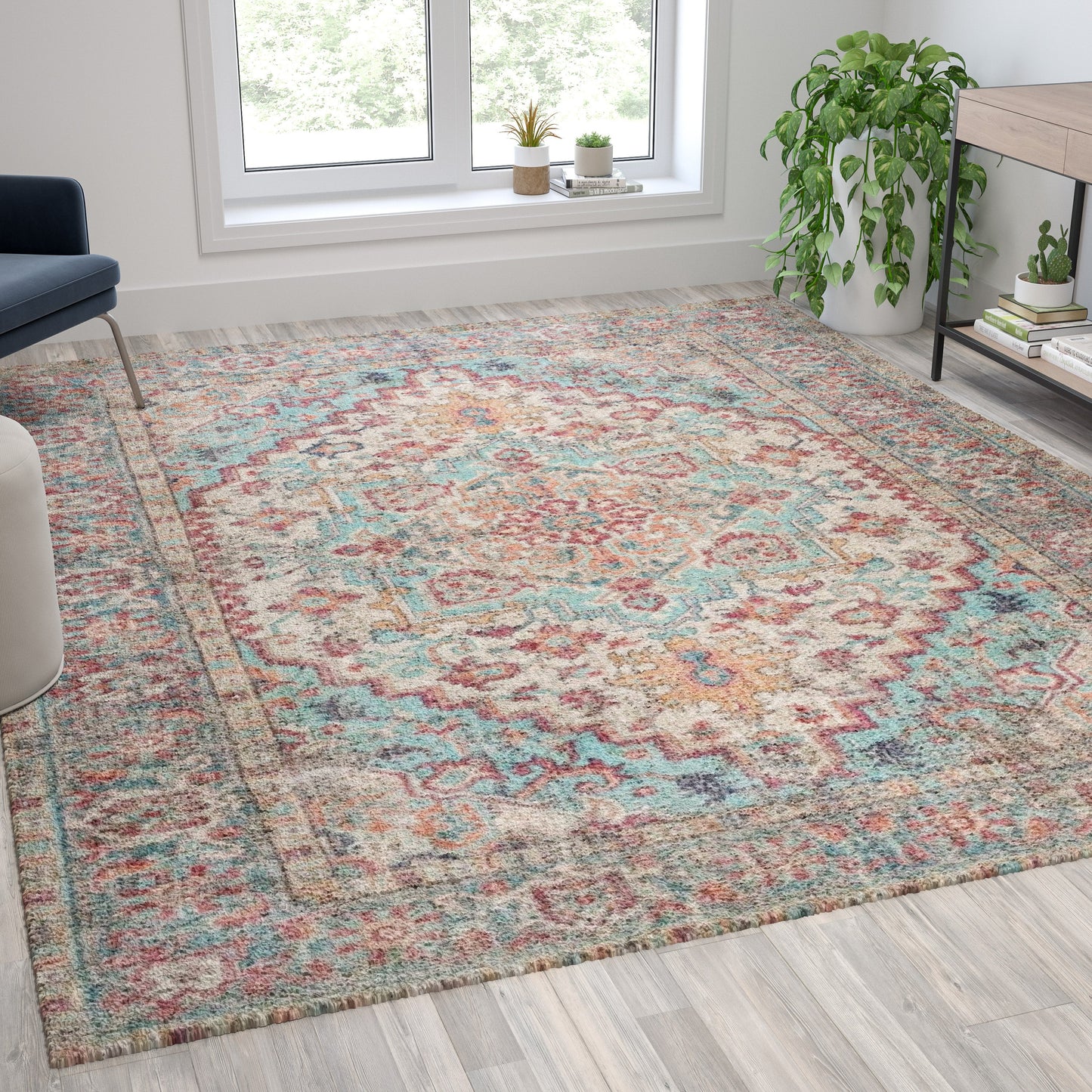 8' x 10' Multicolor Area Rug RC-EG-202101-01-810-BL-GG