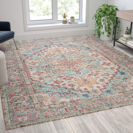 8' x 10' Multicolor Area Rug RC-EG-202101-01-810-BL-GG