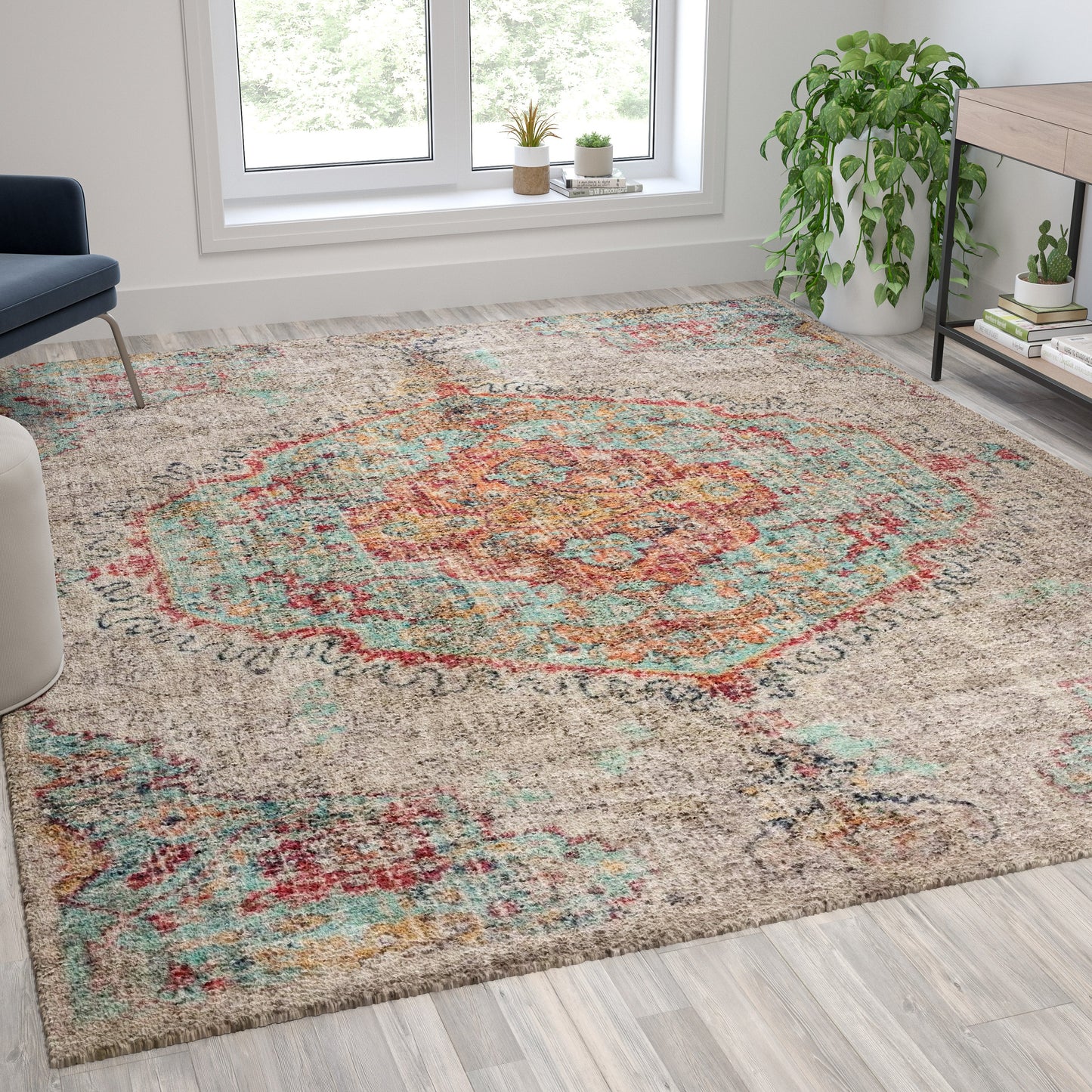 8' x 10' Multicolor Area Rug RC-EG-202101-02-810-GR-GG