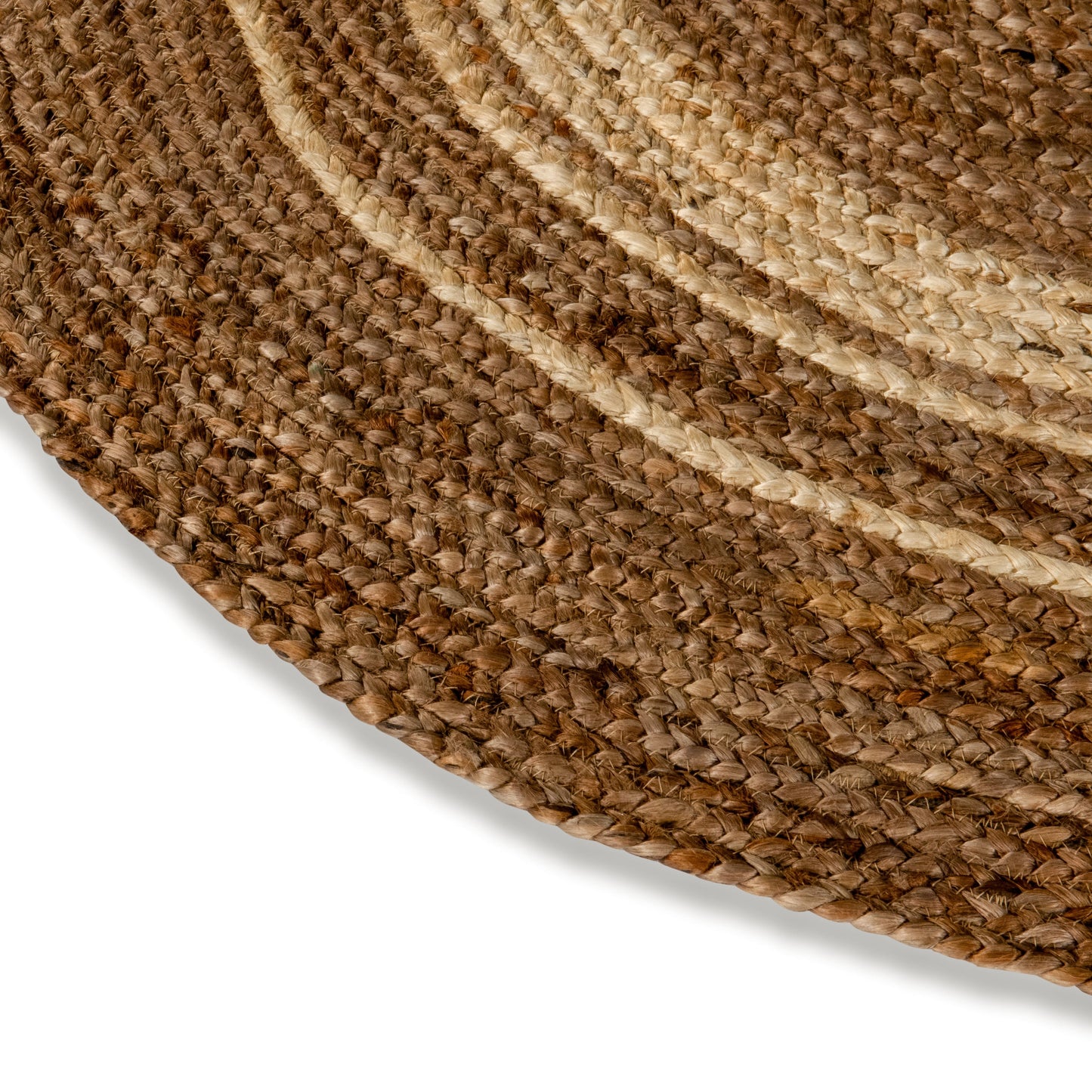 4 Ft RD Natural Jute Area Rug RC-JR-2045-12-48-GG
