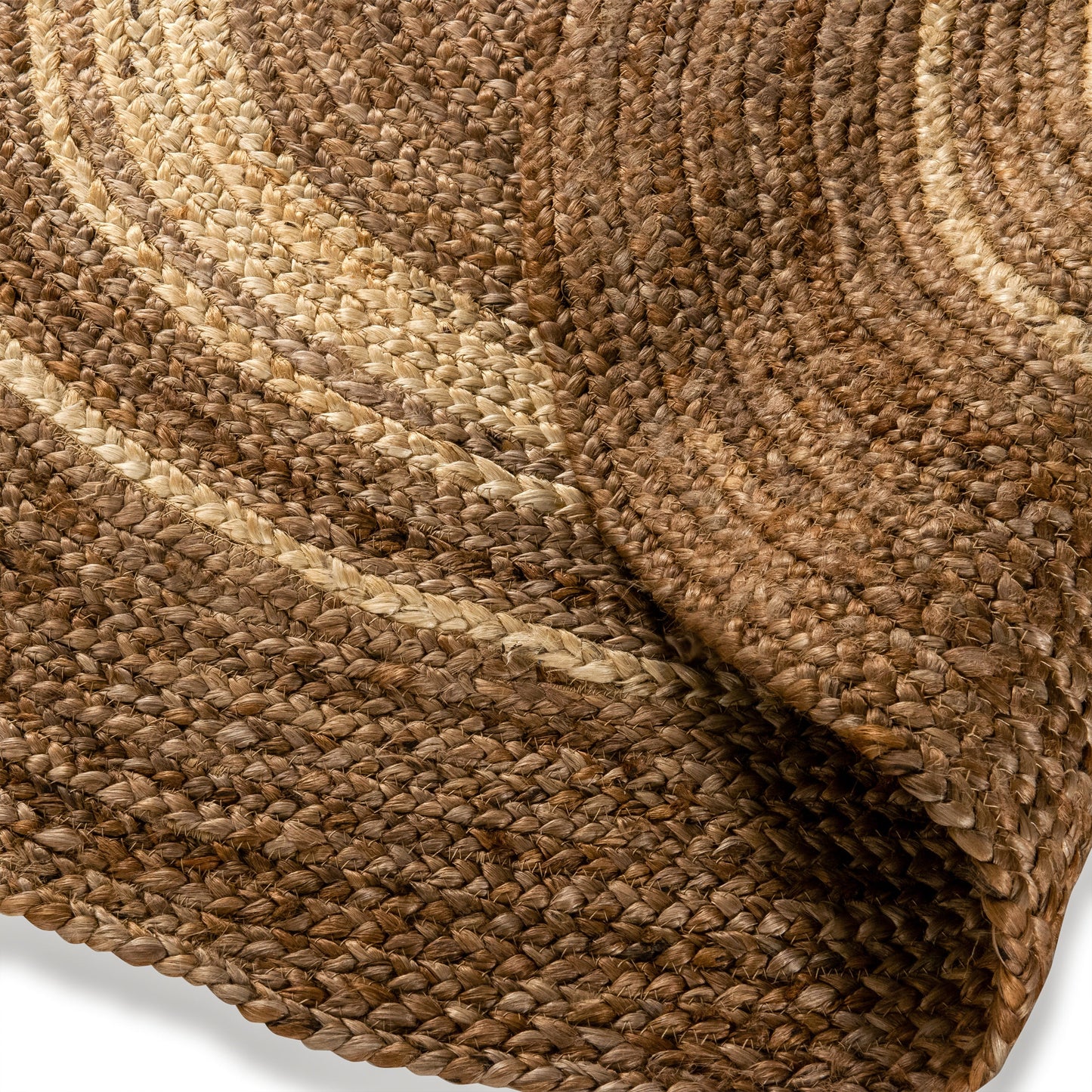 4 Ft RD Natural Jute Area Rug RC-JR-2045-12-48-GG