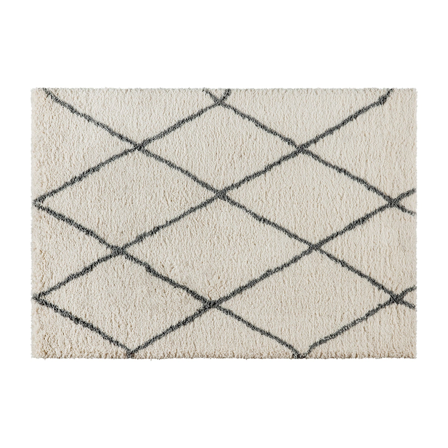 5x7 Ivory & Black Area Rug RC-KJ-181070-01-57-IV-GR-GG