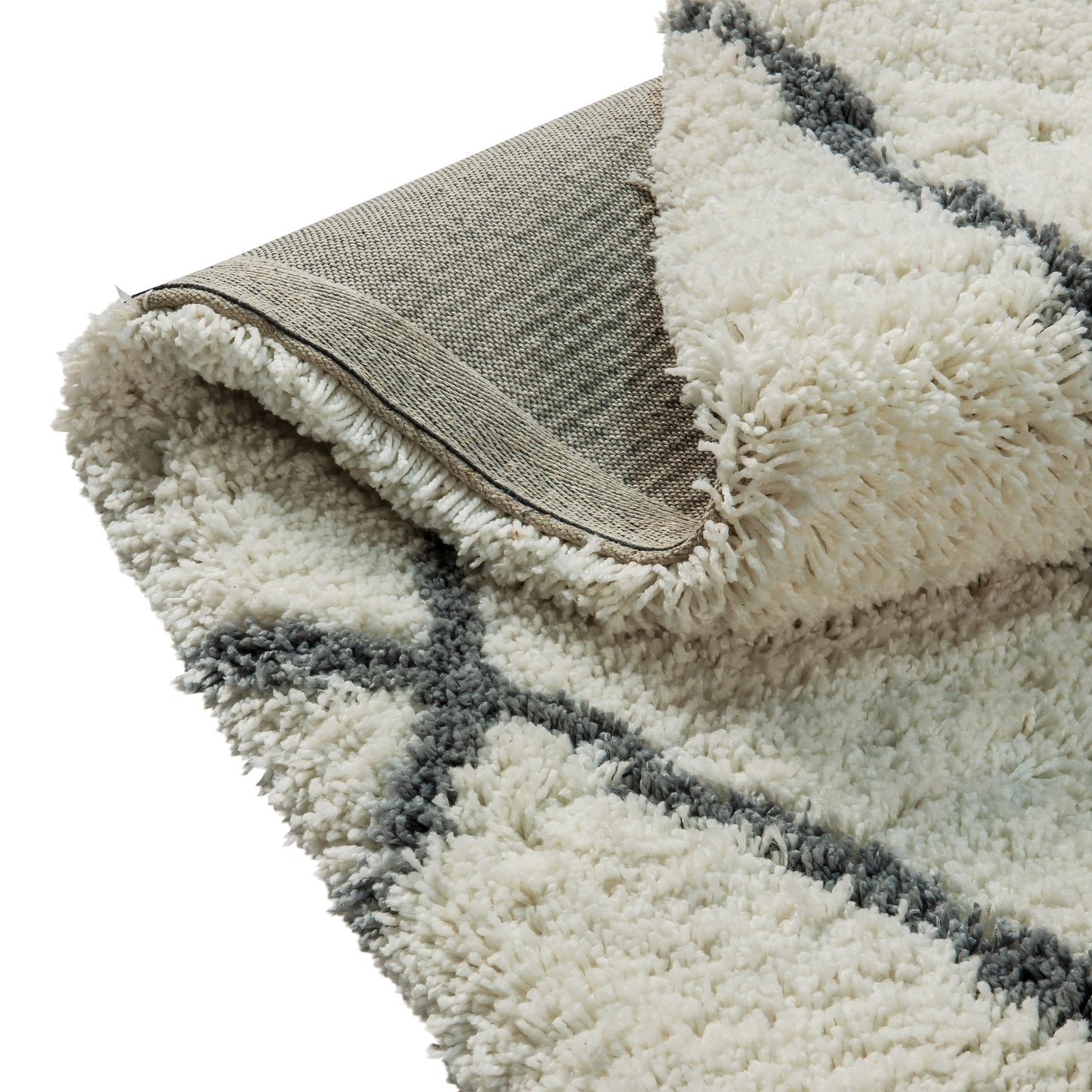 5x7 Ivory & Black Area Rug RC-KJ-181070-01-57-IV-GR-GG