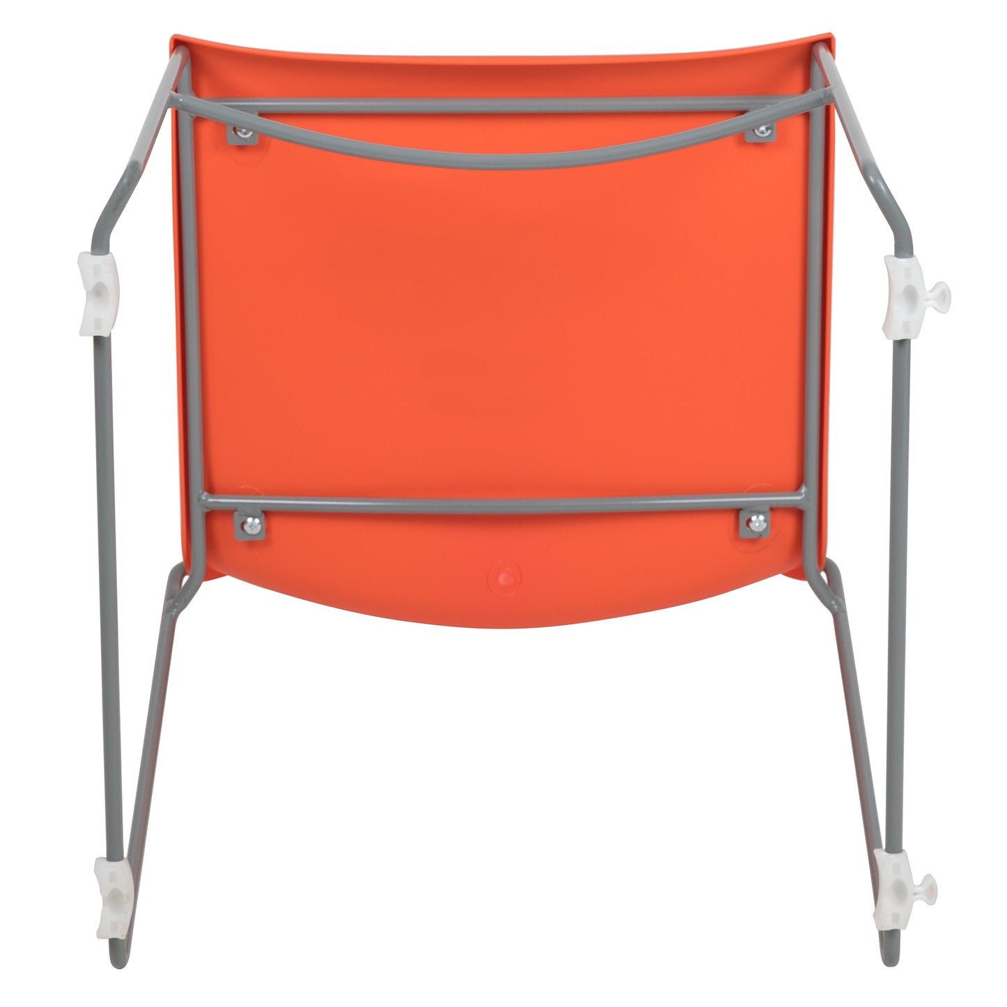 Orange Plastic Stack Chair RUT-438-OR-GG