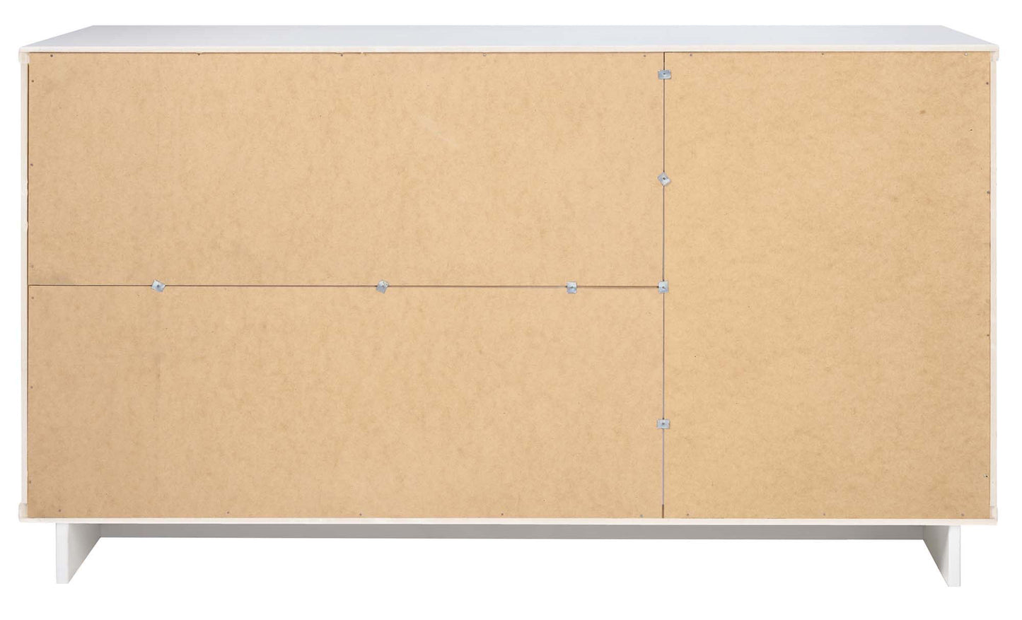 Manhattan Comfort Granville 55.07" Modern Sideboard with 3 Full Extension Drawers in White SB-5001