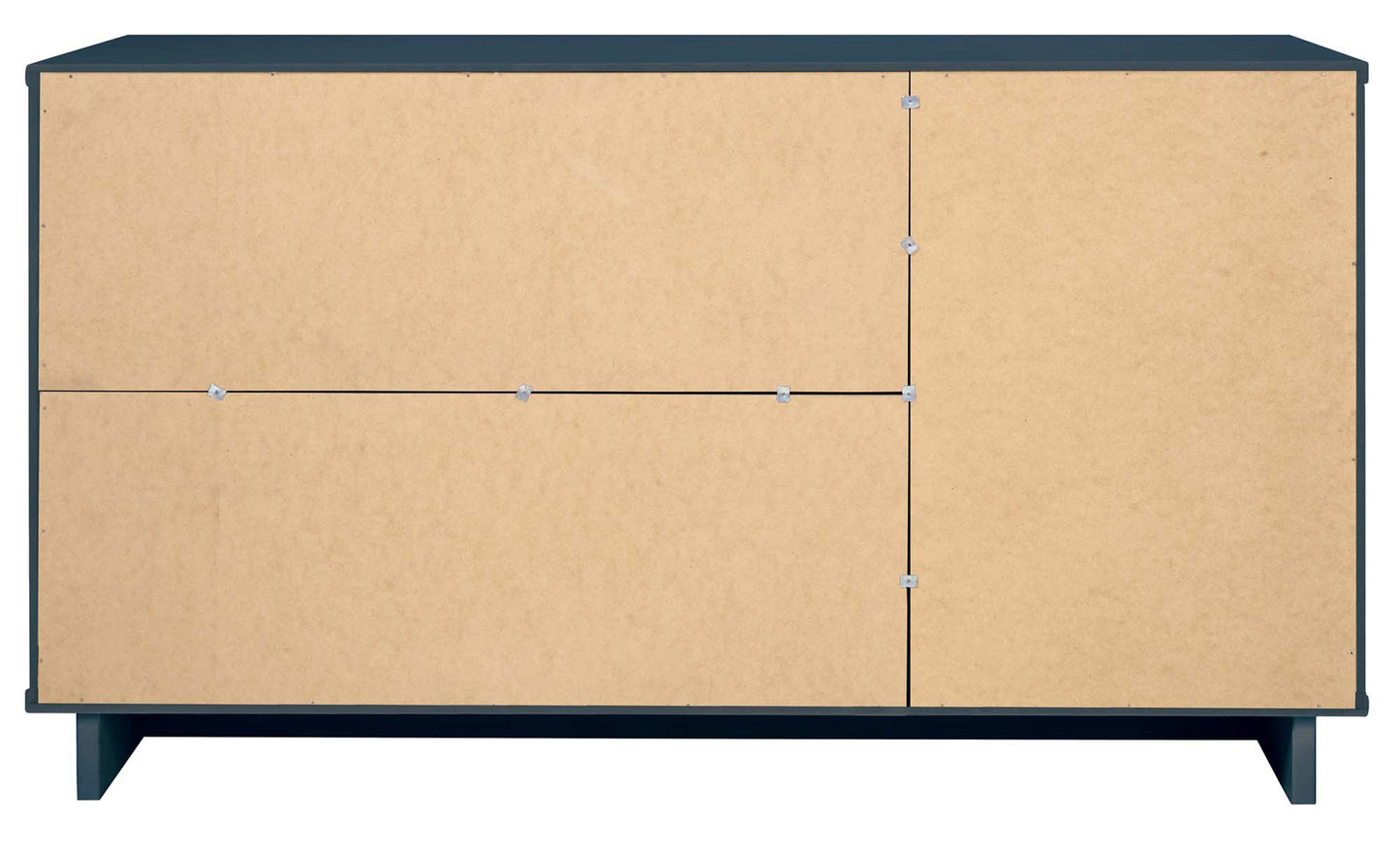 Manhattan Comfort Granville 55.07" Modern Sideboard with 3 Full Extension Drawers in Midnight Blue SB-5004