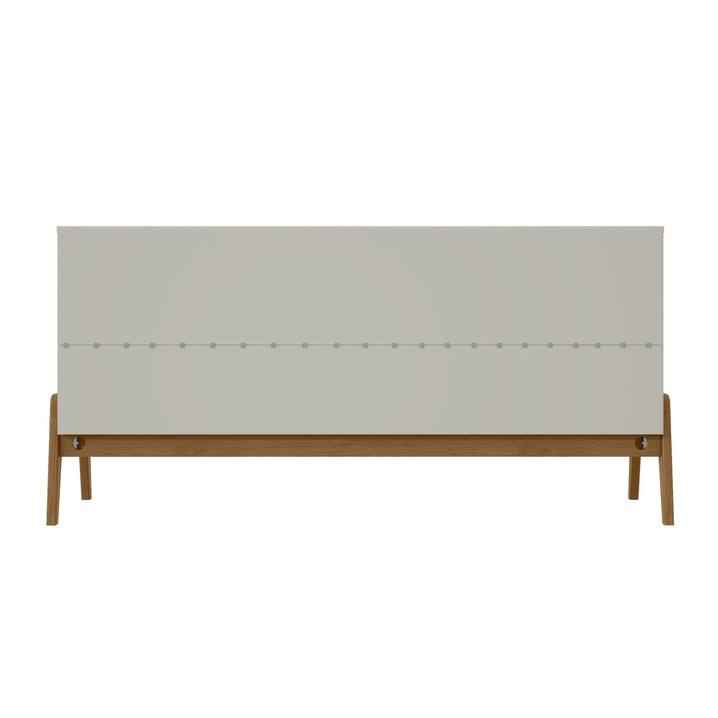 Manhattan Comfort Mid-Century Modern Gales 63.32 Sideboard with Solid Wood Legs in Greige SB-62722-OW