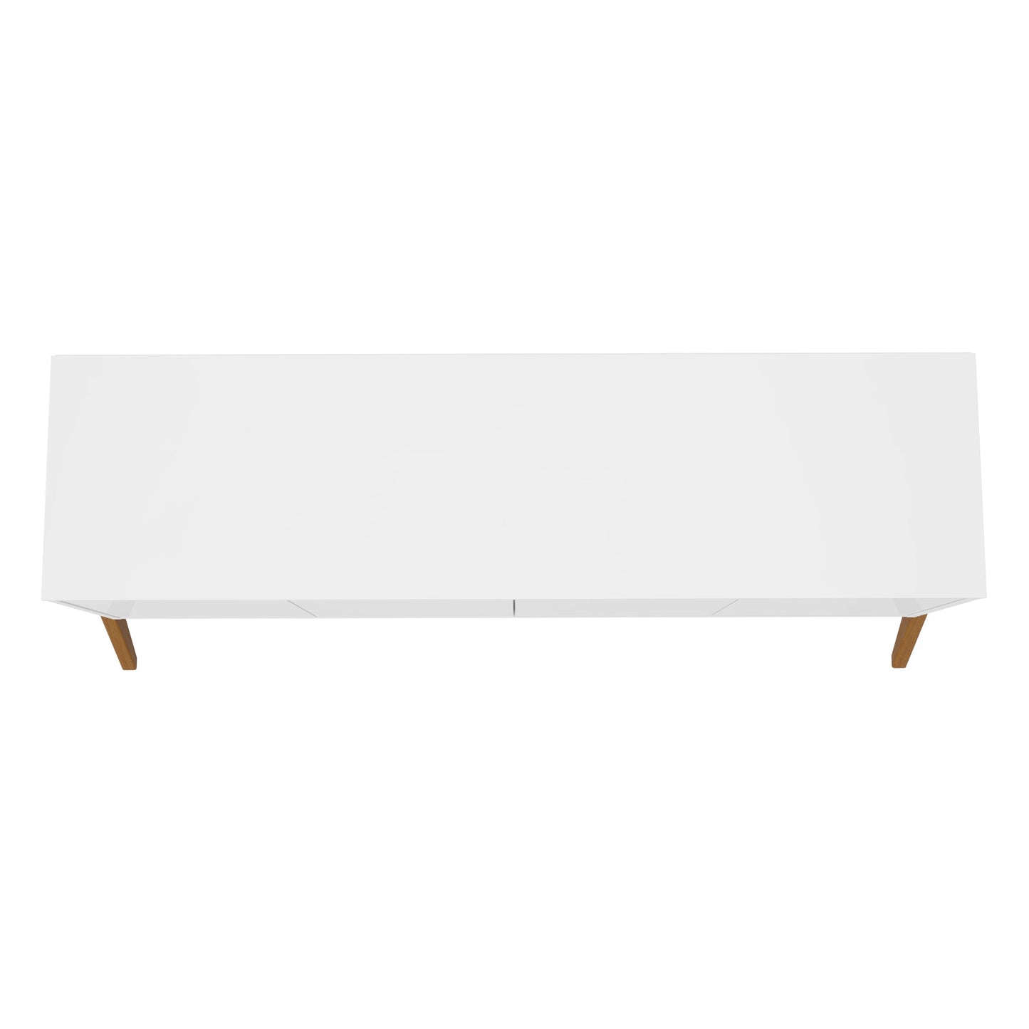 Manhattan Comfort Mid-Century Modern Gales 63.32 Sideboard with Solid Wood Legs in Matte White SB-62722-WH
