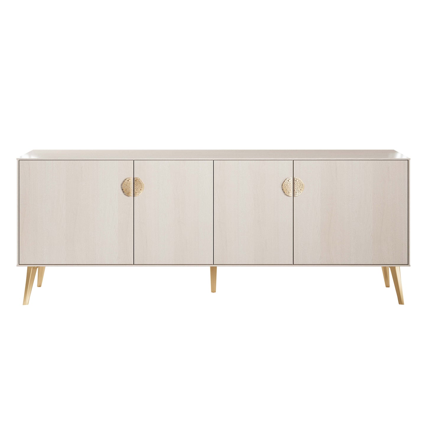 Manhattan Comfort Haley 78.7" Mid-Century Modern Sideboard in White SB002-WH