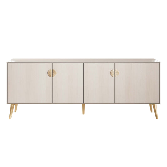 Manhattan Comfort Haley 78.7" Mid-Century Modern Sideboard in White SB002-WH
