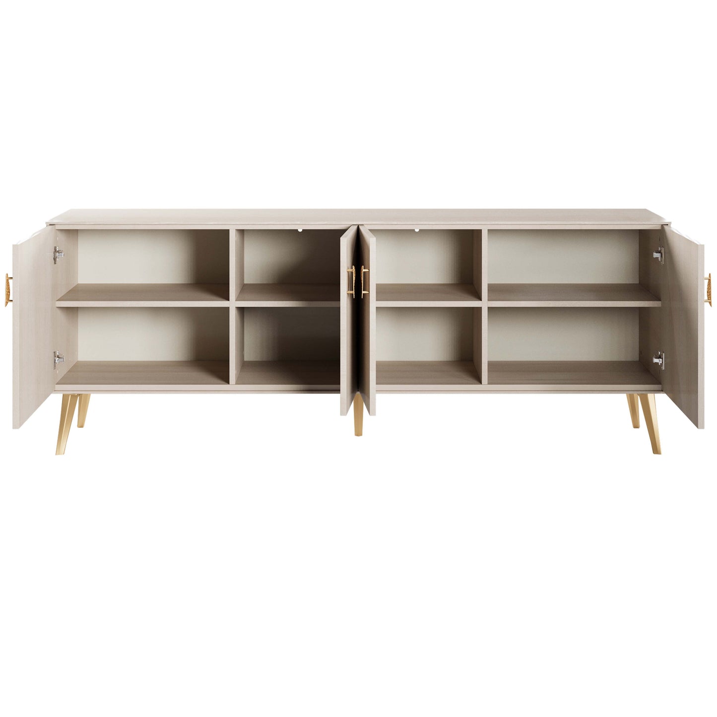 Manhattan Comfort Haley 78.7" Mid-Century Modern Sideboard in White SB002-WH