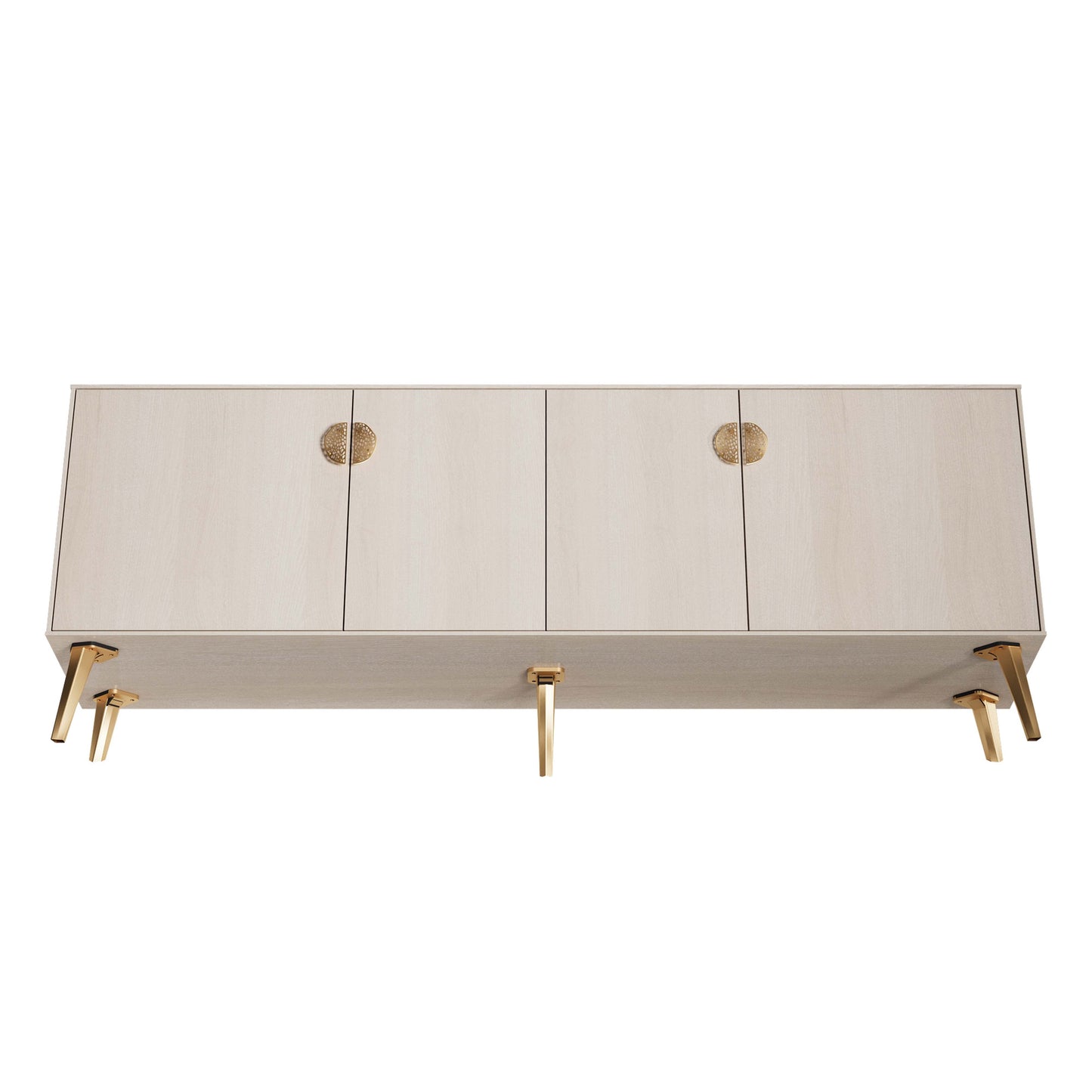 Manhattan Comfort Haley 78.7" Mid-Century Modern Sideboard in White SB002-WH