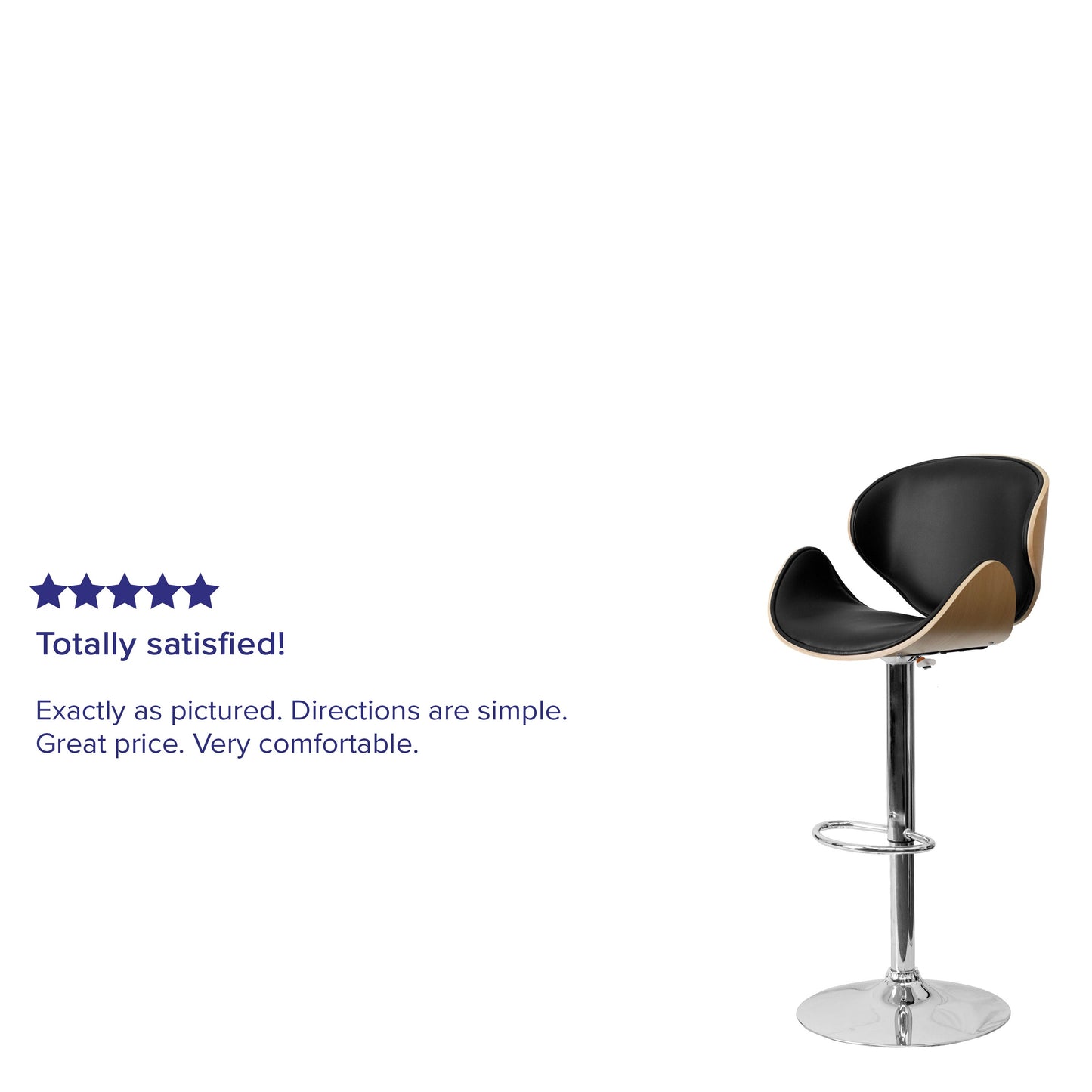 Beechwood Adjustable Barstool SD-2203-BEECH-GG