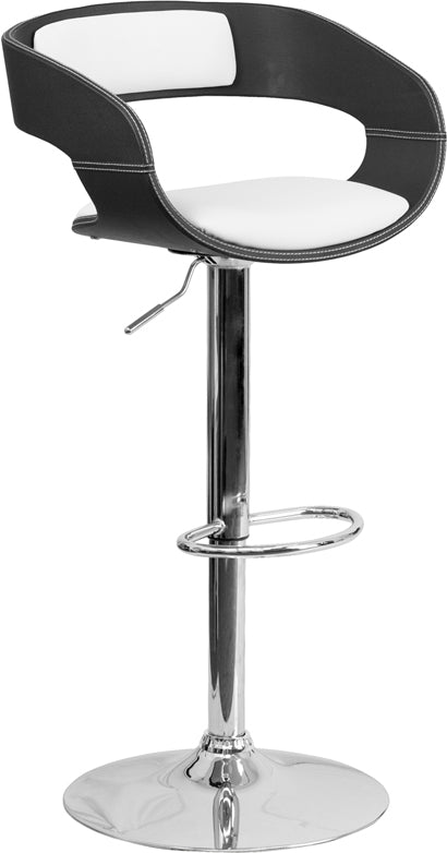 Two Tone Black/White Barstool SD-2207-GG