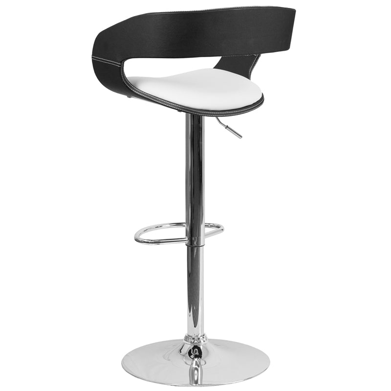Two Tone Black/White Barstool SD-2207-GG
