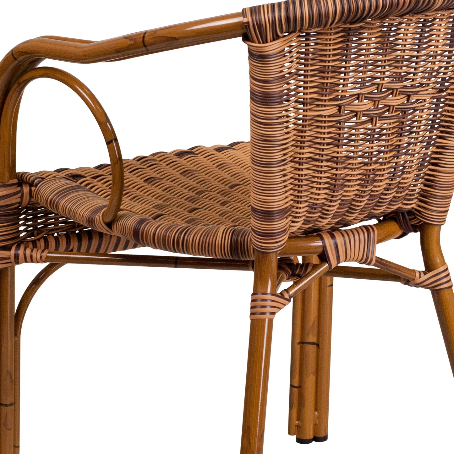 Brown Rattan Bamboo Chair SDA-AD632009D-1-GG