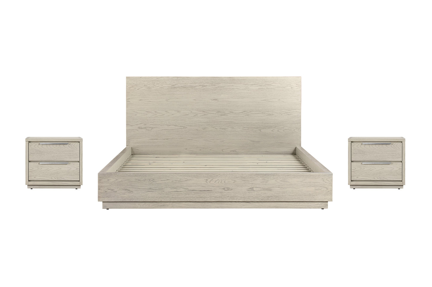 Abbey 3 & 4 Piece Bedroom Set in Gray Oak Wood