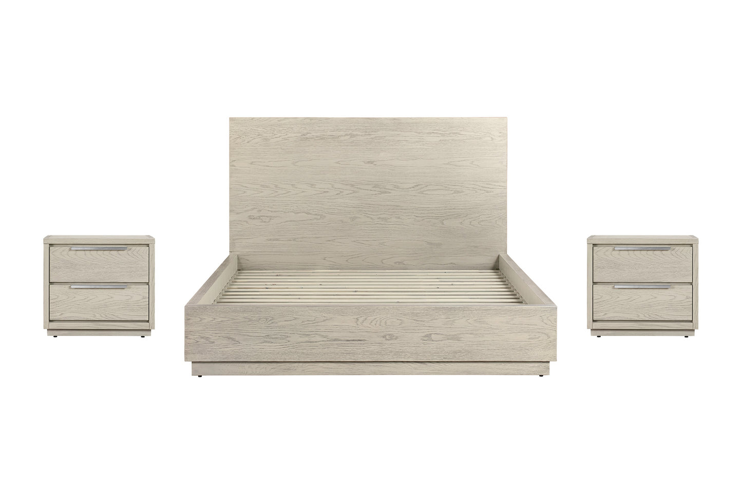 Abbey 3 & 4 Piece Bedroom Set in Gray Oak Wood