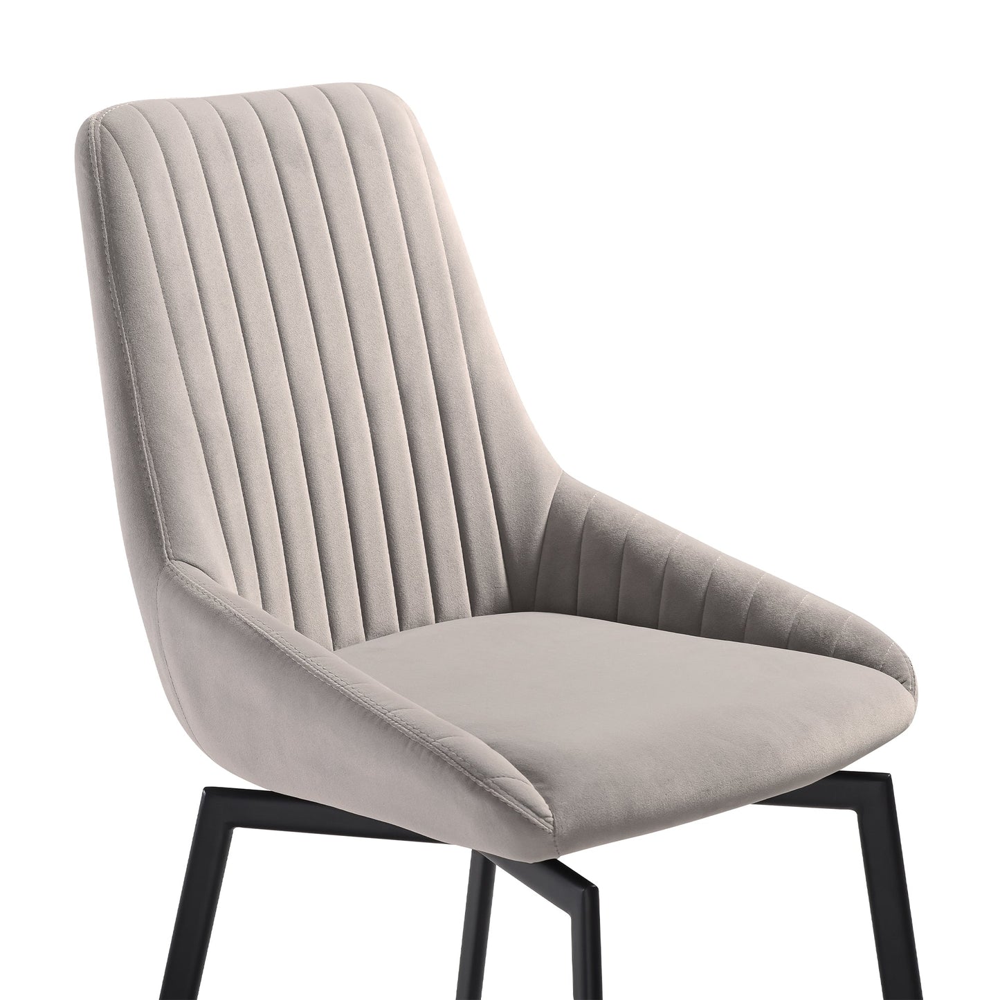 Alora Susie Extendable 5 Piece Dining Set with Gray Fabric Chairs