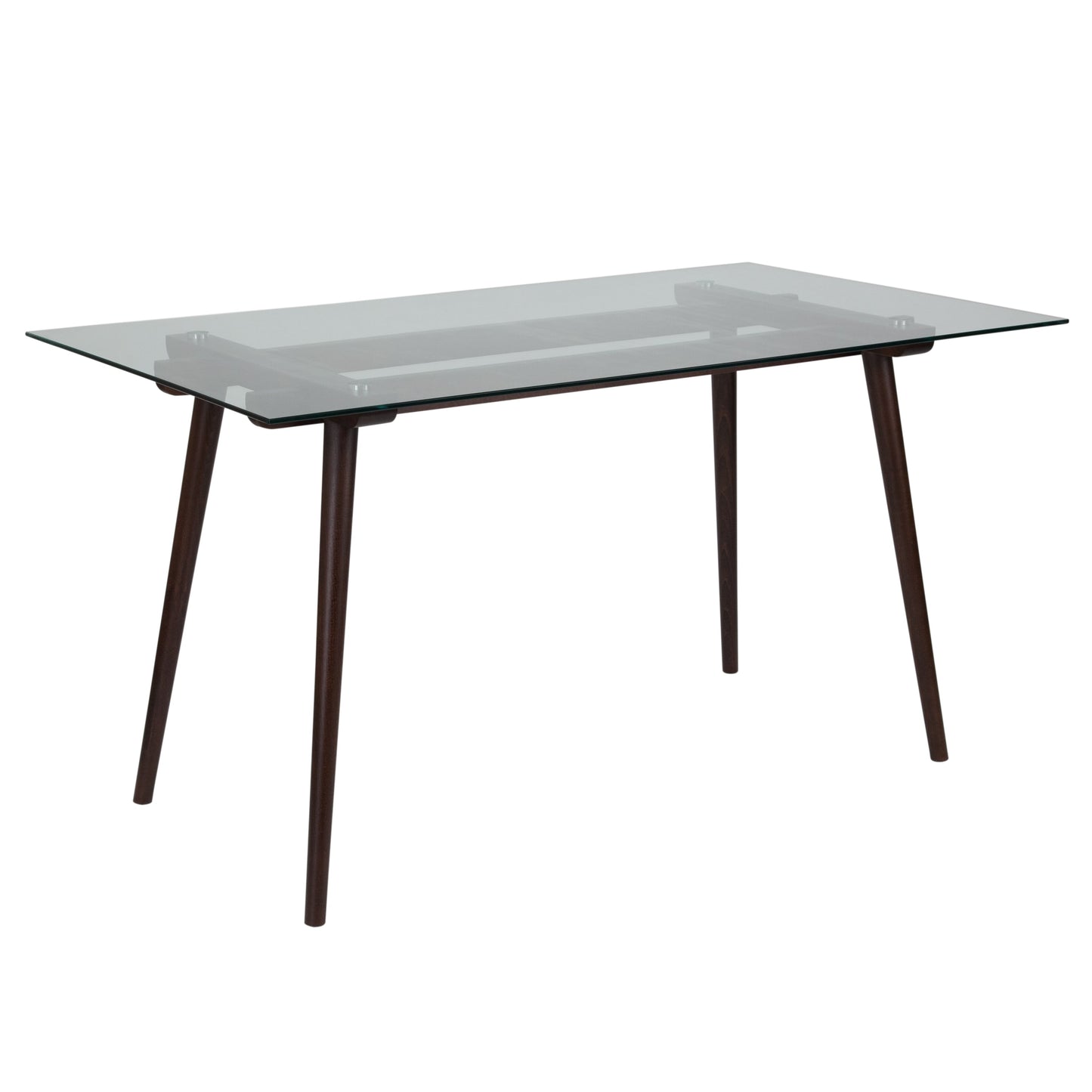 31.5x55 Espresso/Glass Table SK-17GC-034-E-GG