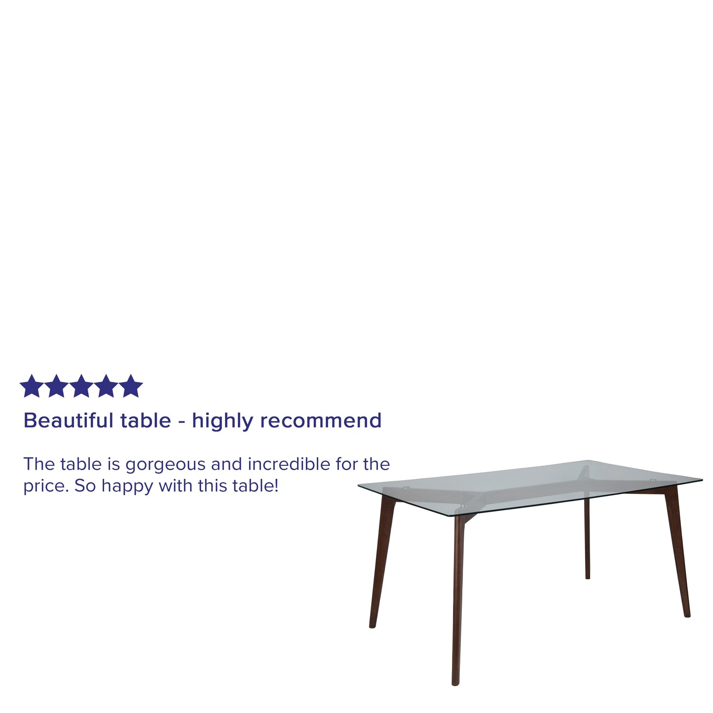 35.25x59 Walnut/Glass Table SK-TC-5049-W-GG